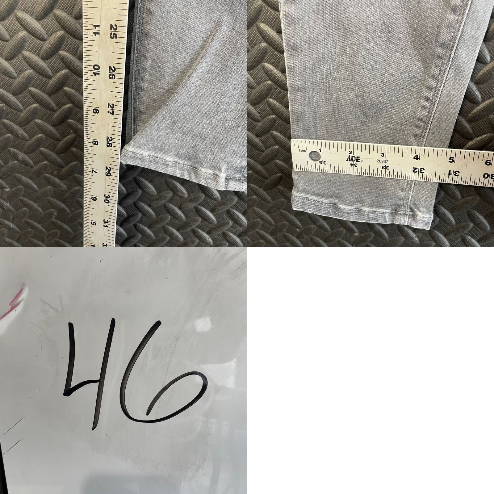 H By Hudson Hudson Women's Jeans Skinny Mid Rise Denim Gray 26 H by Hudson Size 26" / US 2 / IT 38 - 8 Thumbnail