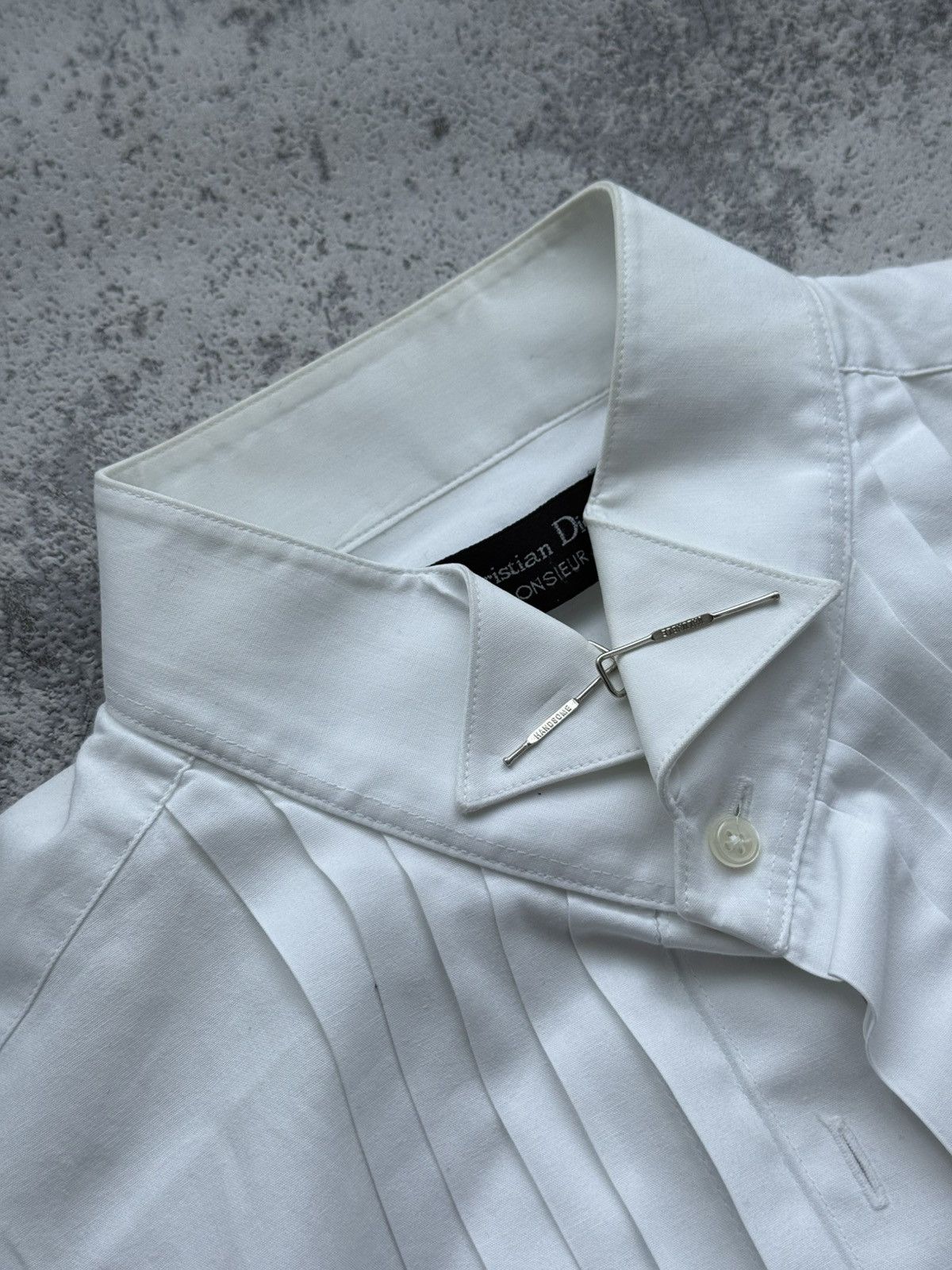 Christian Dior Monsieur Archive Christian Dior Vintage Avant Garde Shirt Size US L / EU 52-54 / 3 - 3 Thumbnail