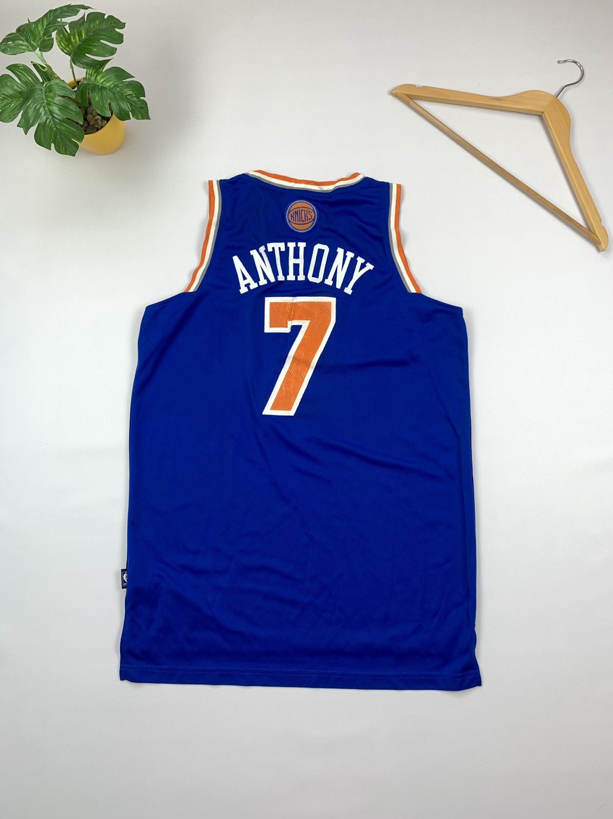 Adidas NEW YORK KNICKS NBA 2013 Jersey Anthony 7 Size M, image size:1194x1594