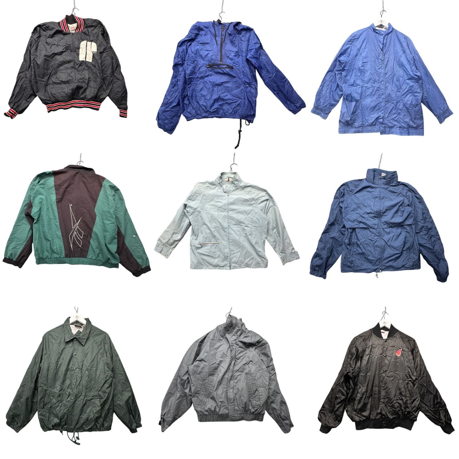 Vintage Lot of 35 Vintage 90s Windbreaker Lightweight Hooded Jackets Size US L / EU 52-54 / 3 - 2 Thumbnail