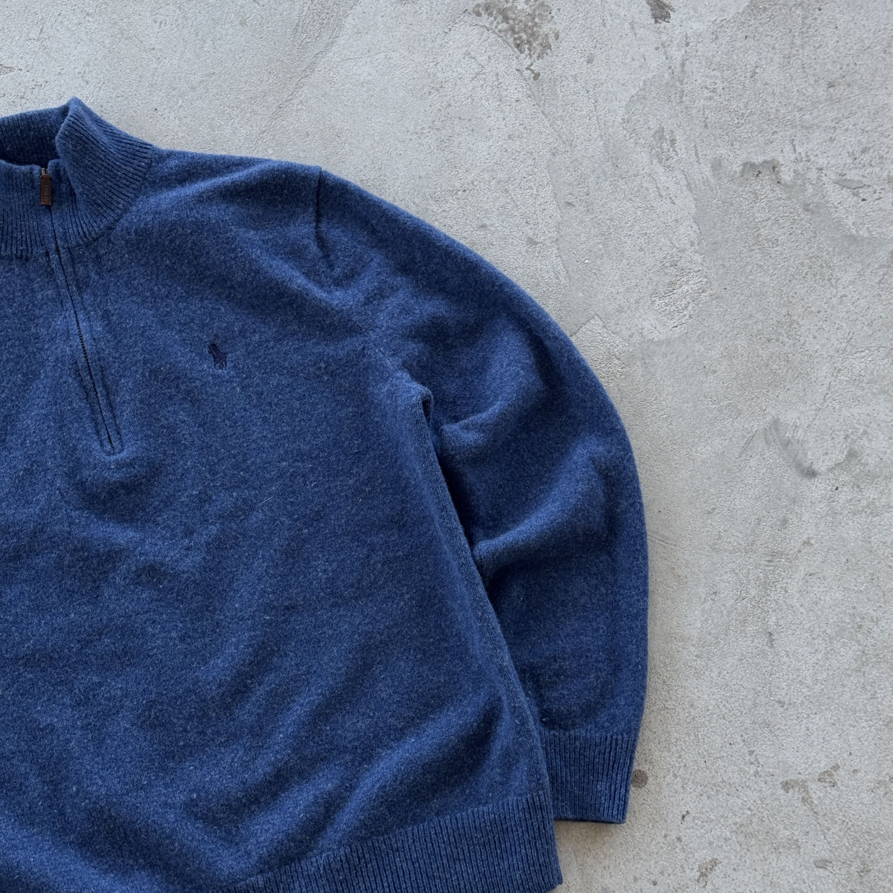 Polo Ralph Lauren Vintage 90s Polo Ralph Lauren Quater Zip Sweater Size US L / EU 52-54 / 3 - 2 Thumbnail