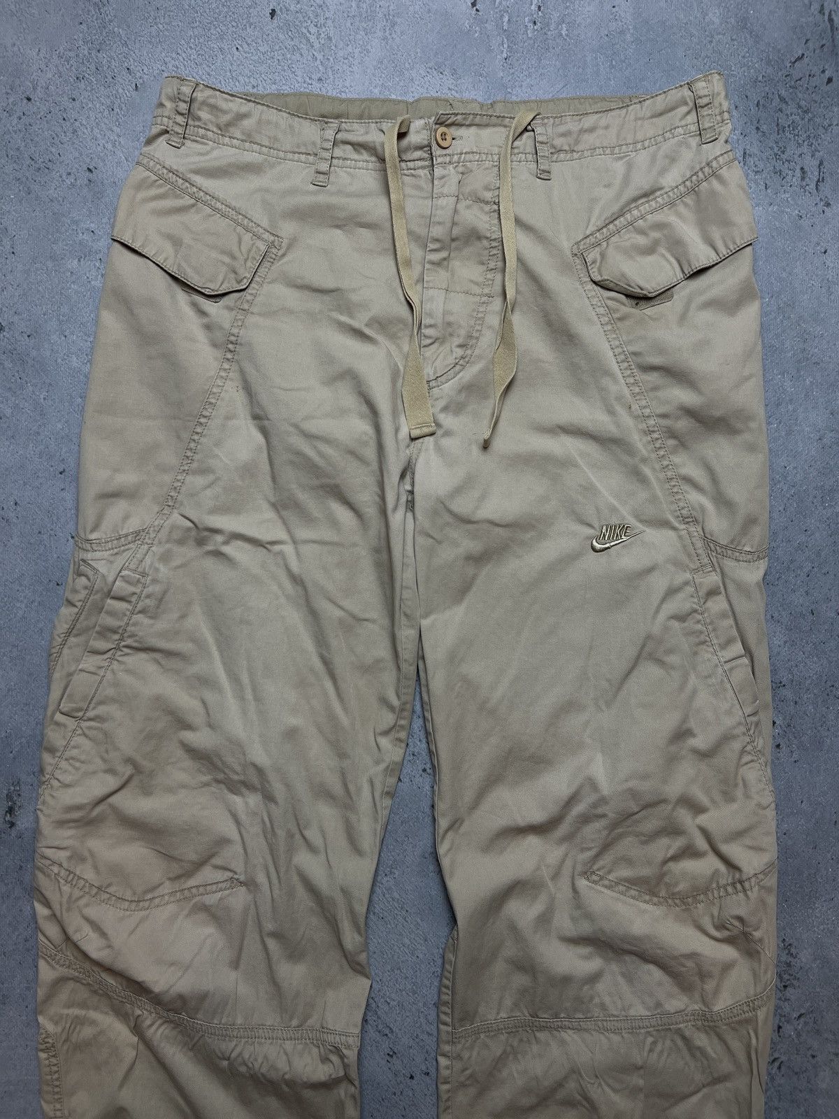 Nike Nike Track Cargo Pants Baggy Vintage Gorpcore Drill Joggers Size US 32 / EU 48 - 6 Thumbnail