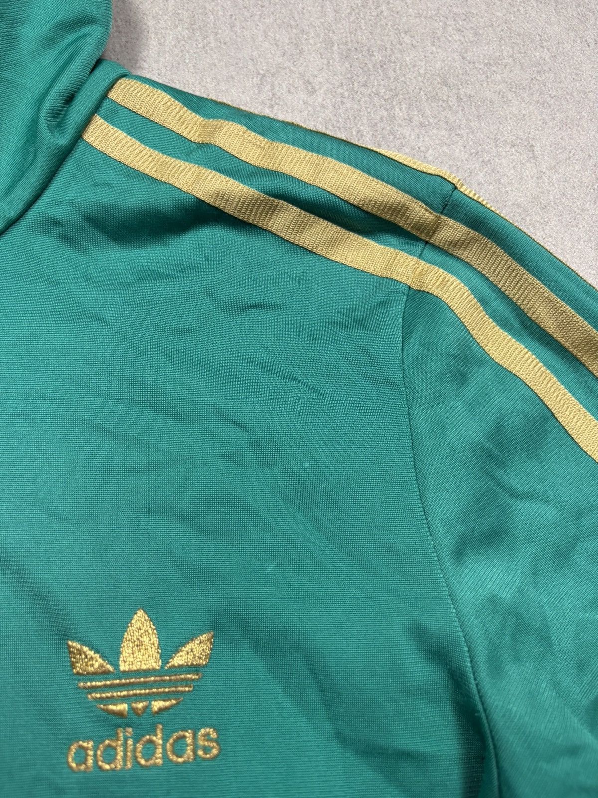 Adidas Vintage Adidas Originals Green Trefoil Track Jacket Size 36 Size XS / US 0-2 / IT 36-38 - 16 Thumbnail