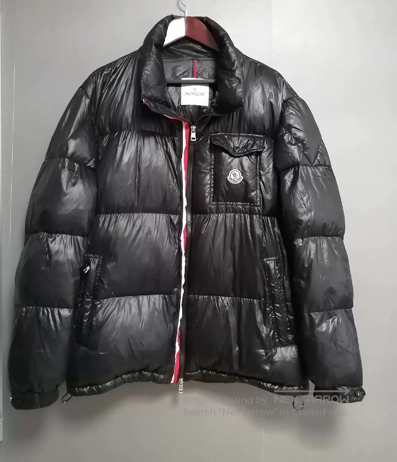 Moncler Moncler Black Striped Classic Down Jacket. Size US XXL / EU 58 / 5 - 1 Thumbnail