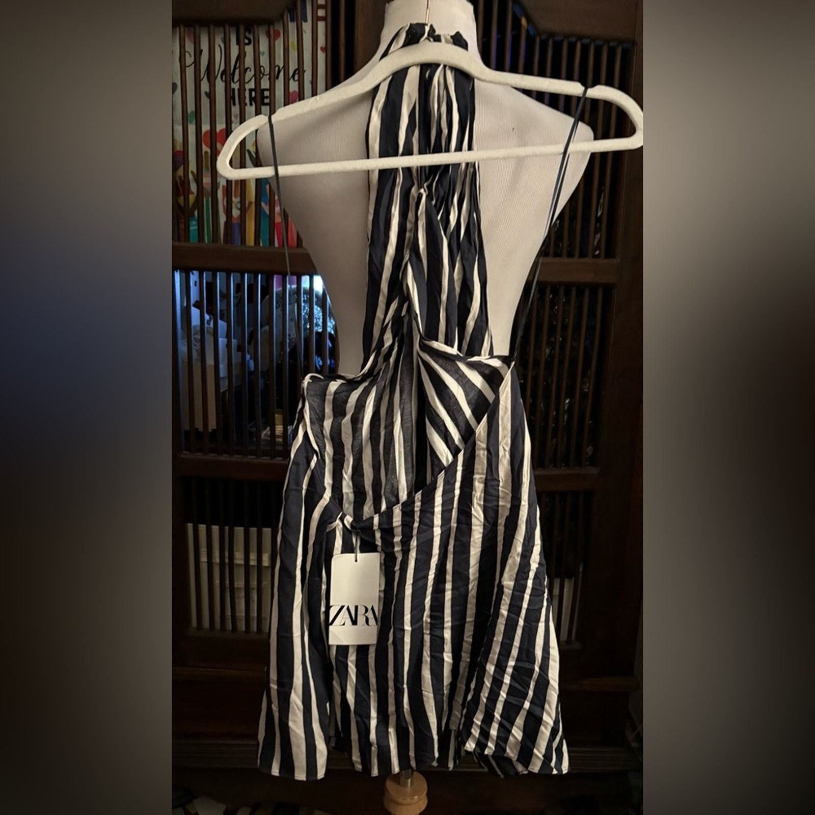 Zara Nwt- Zara-ZW Collection Stripe Halter Top-L Size L / US 10 / IT 46 - 6 Thumbnail