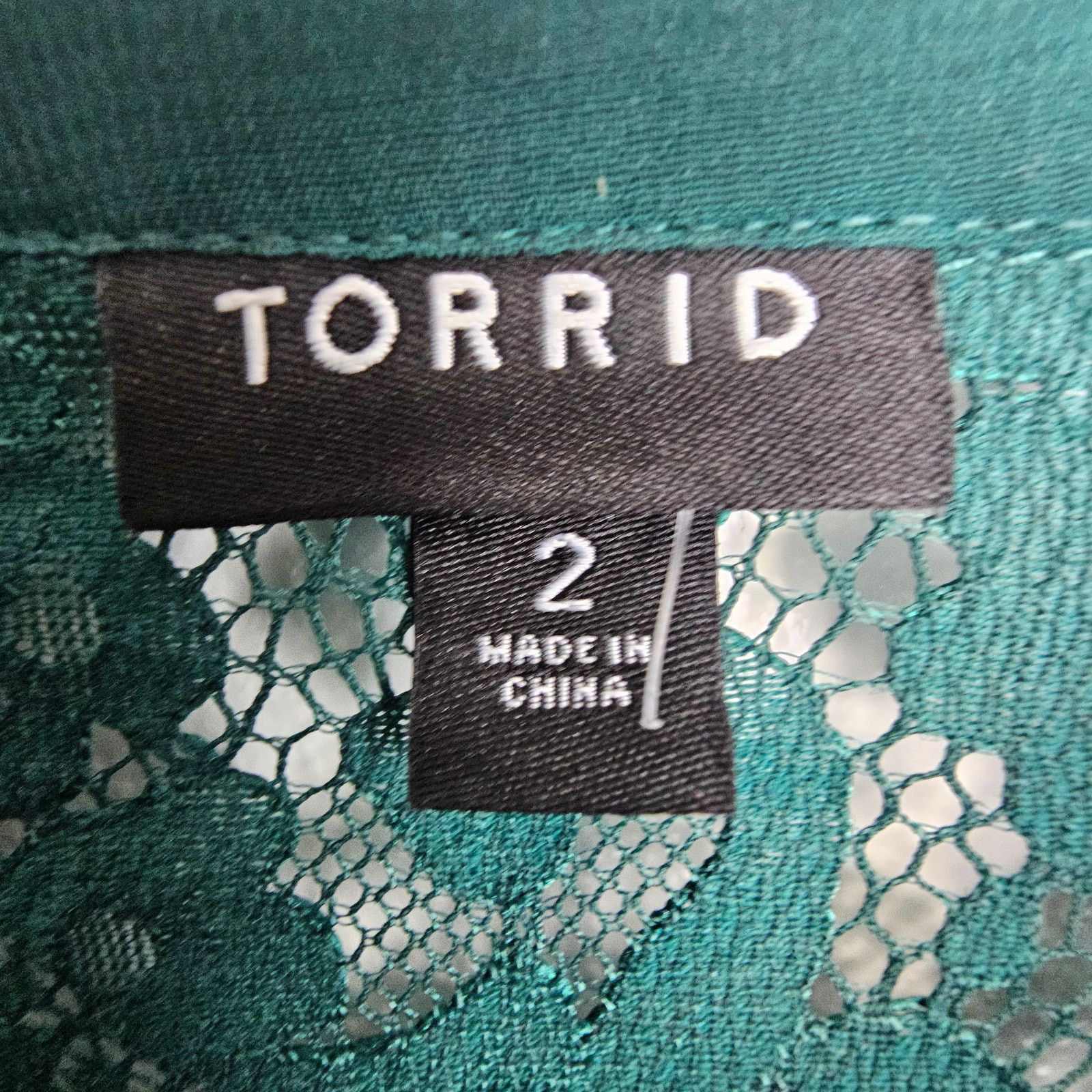 Corridor Torrid Lace Madison Button Down Blouse Plus Size 2X Holiday Size XXL / US 16-18 / IT 52-54 - 7 Thumbnail