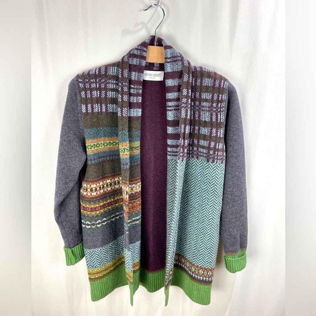 Other NEW Eribe Scotland Pioneer Fairisle Wool Cardigan Size S/M Size S / US 4 / IT 40 - 2 Thumbnail