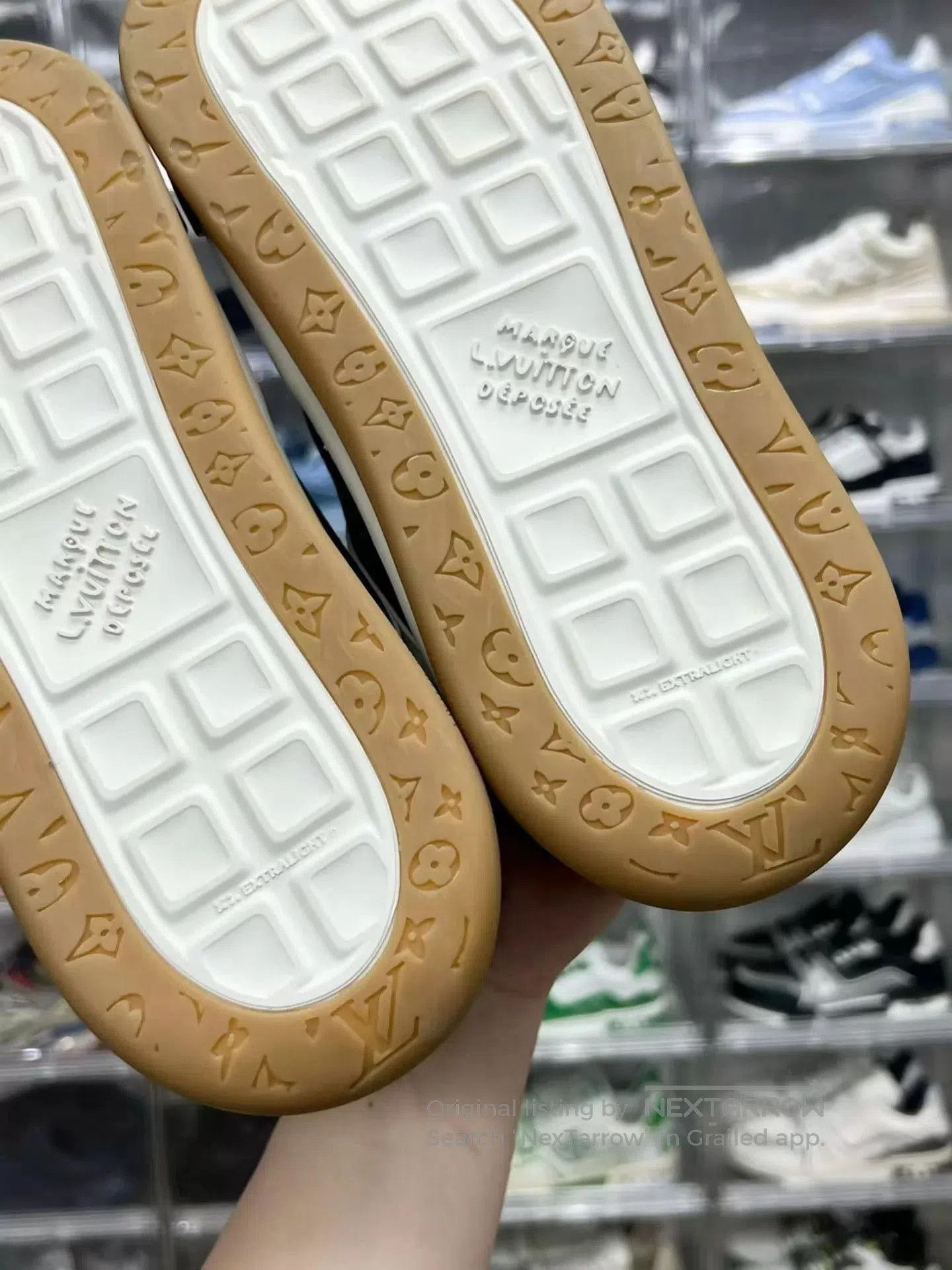 Louis Vuitton Green Low-Top Sneakers with Pattern Size 9.5. Size US 9.5 / EU 42-43 - 7 Thumbnail