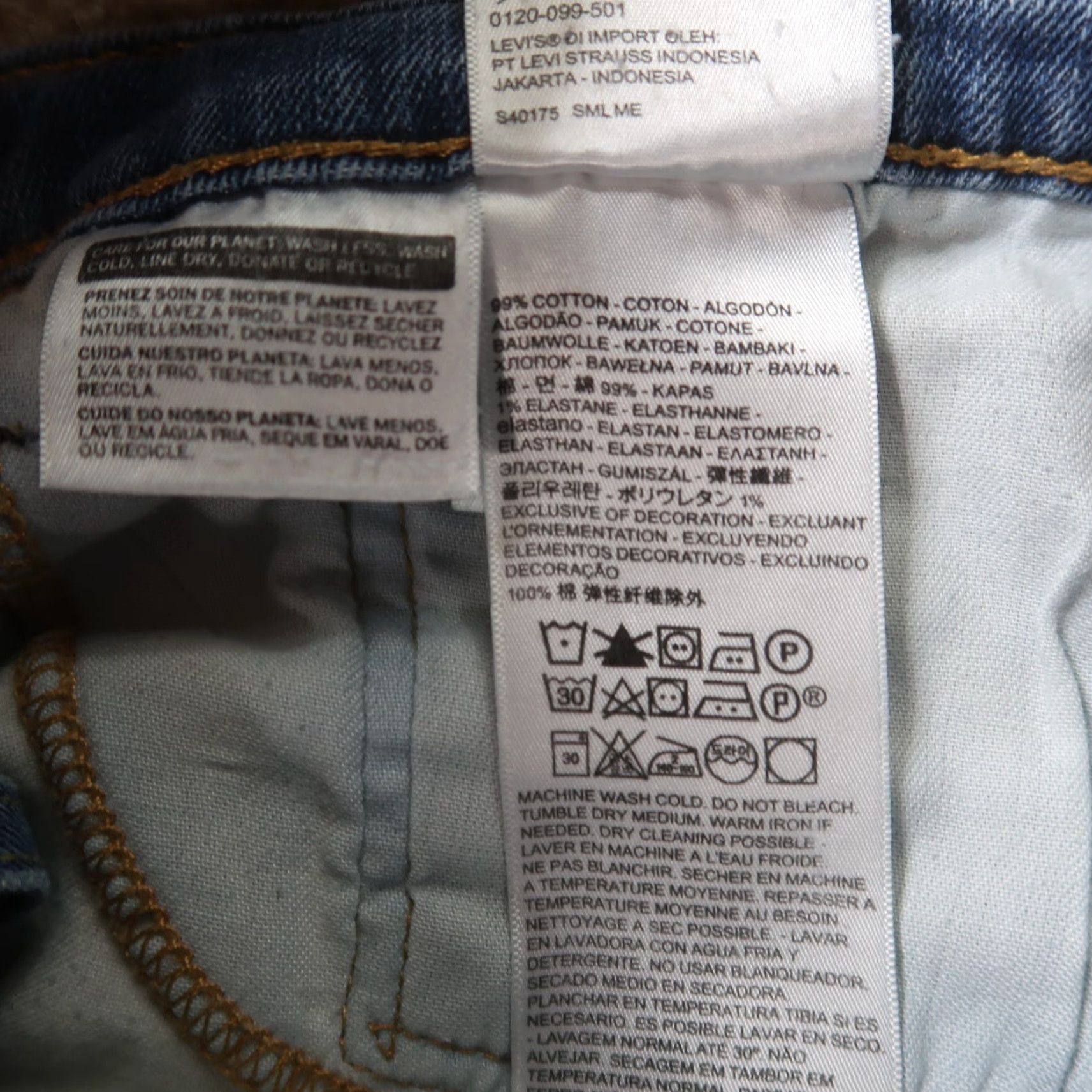 Levi's Levi's 505 Jeans Regular Fit Straight Leg Denim 34x30 Men Blue Distressed 5-Pocket Denim Jeans Mens Regular Fit Size US 34 / EU 50 - 5 Thumbnail