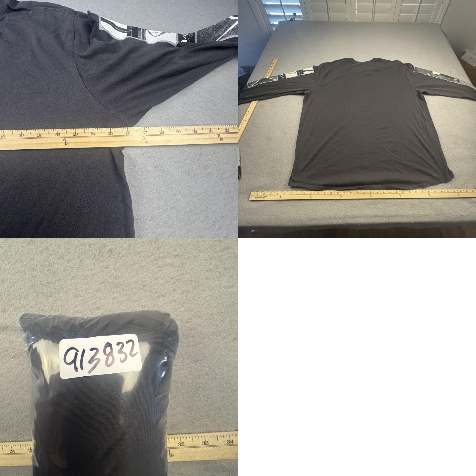 Jordan Brand Jordan Shirt Mens 3XL Black Long Sleeve Graphic Tee Photo Sleeve Nike Size US XXL / EU 58 / 5 - 8 Thumbnail