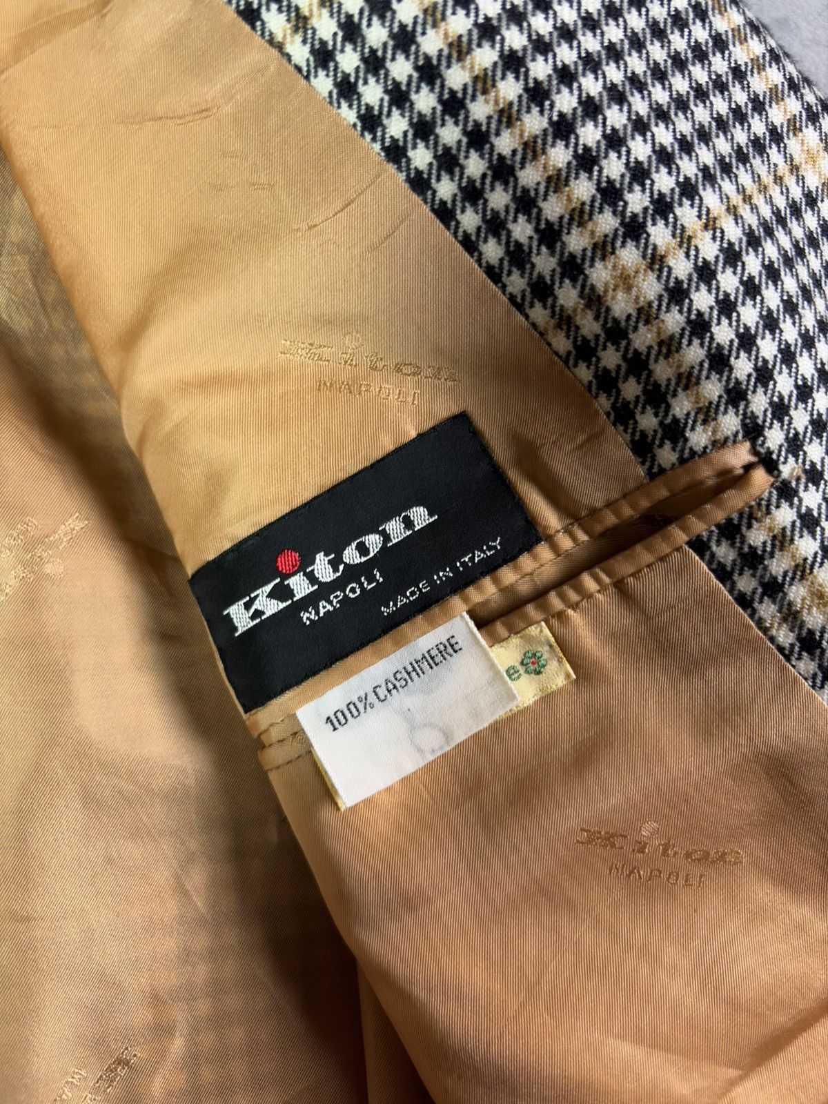 Kiton Kiton Napoli 100% Cashmere Plaid Check Grey Blazer Jacket 52 Size 42R - 12 Thumbnail
