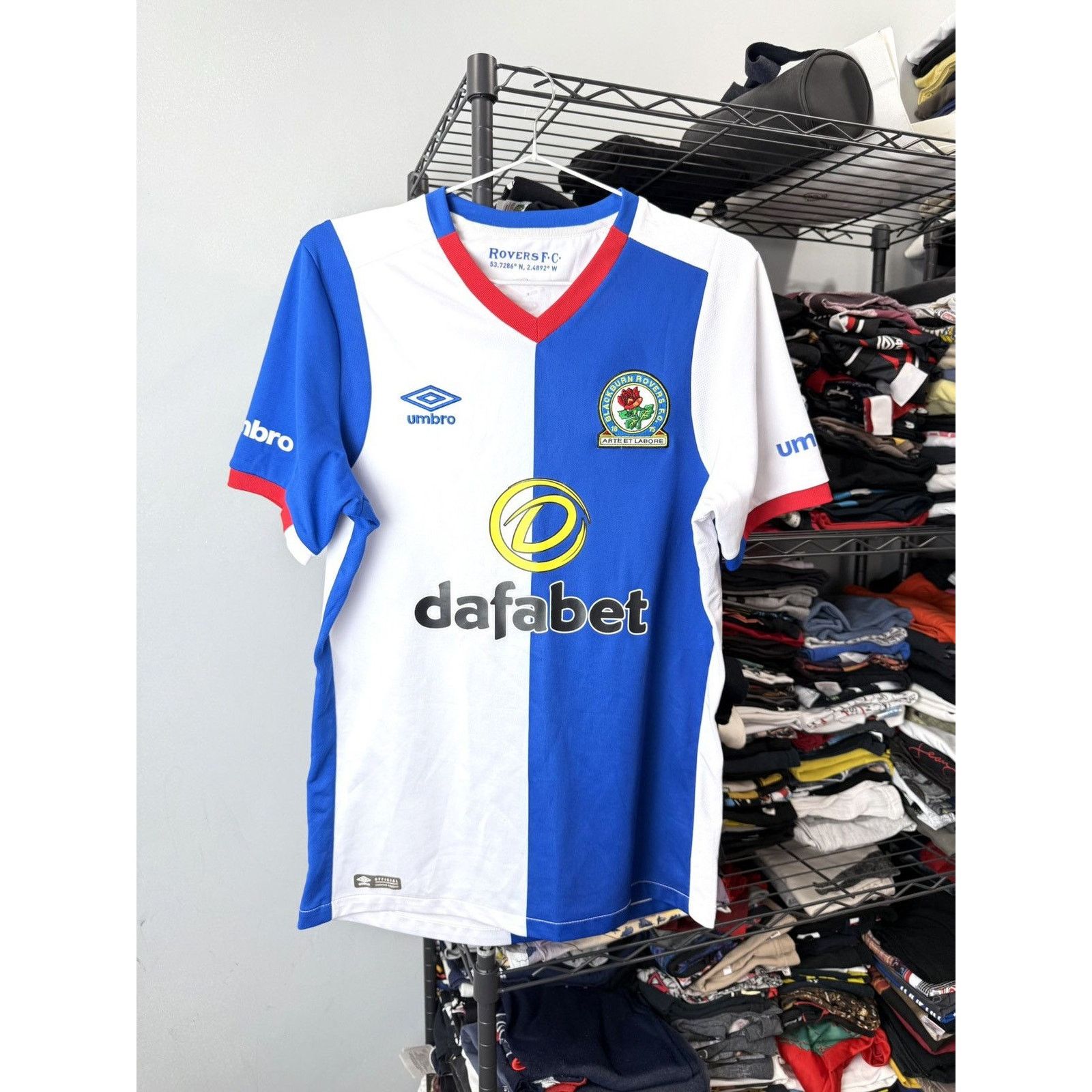 Umbro Umbro Blackburn Rovers Soccer Jersey T Shirt Size US S / EU 44-46 / 1 - 1 Thumbnail