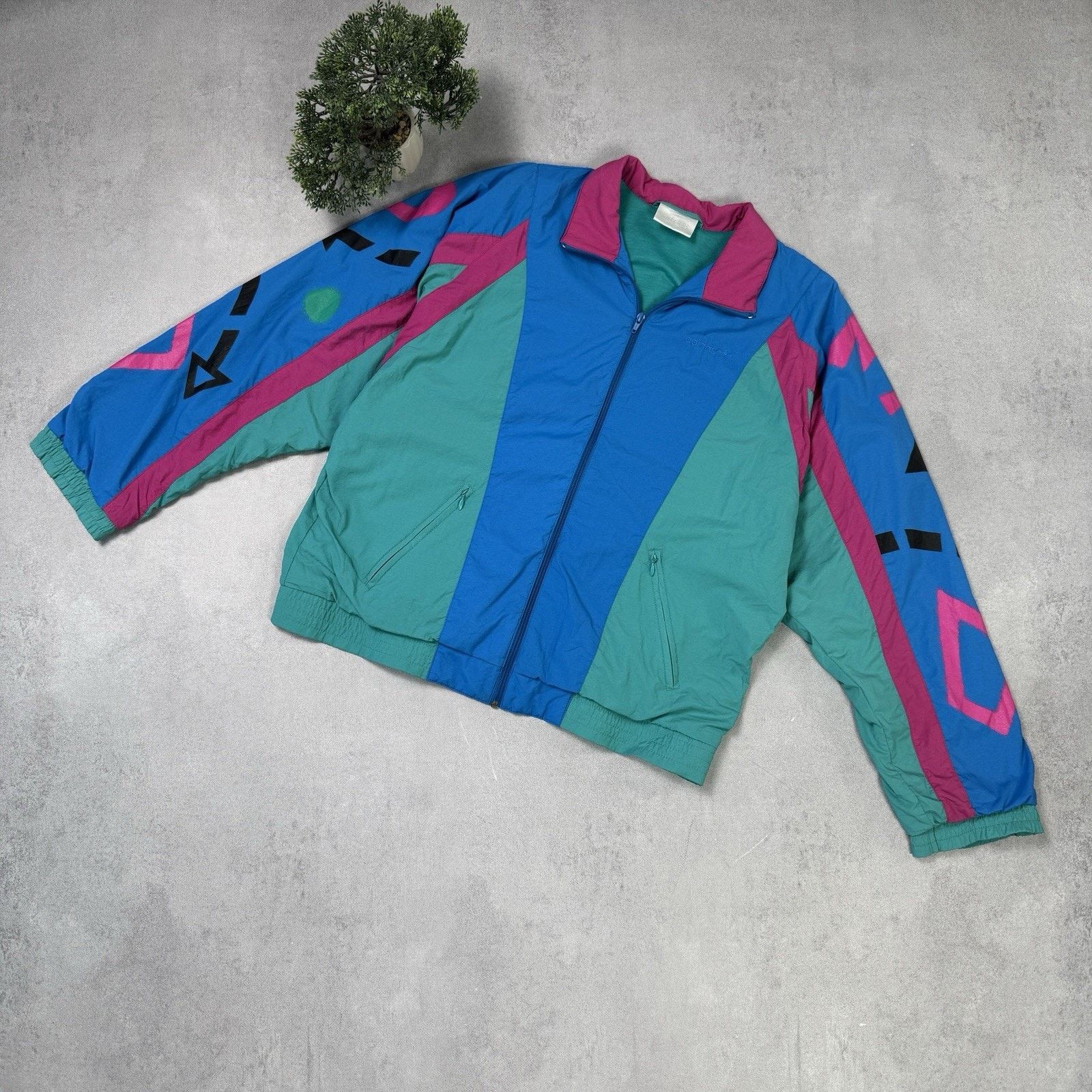 Adidas Vintage Adidas 90s Track Jacket Multicolour Men Size M Size US M / EU 48-50 / 2 - 1 Thumbnail