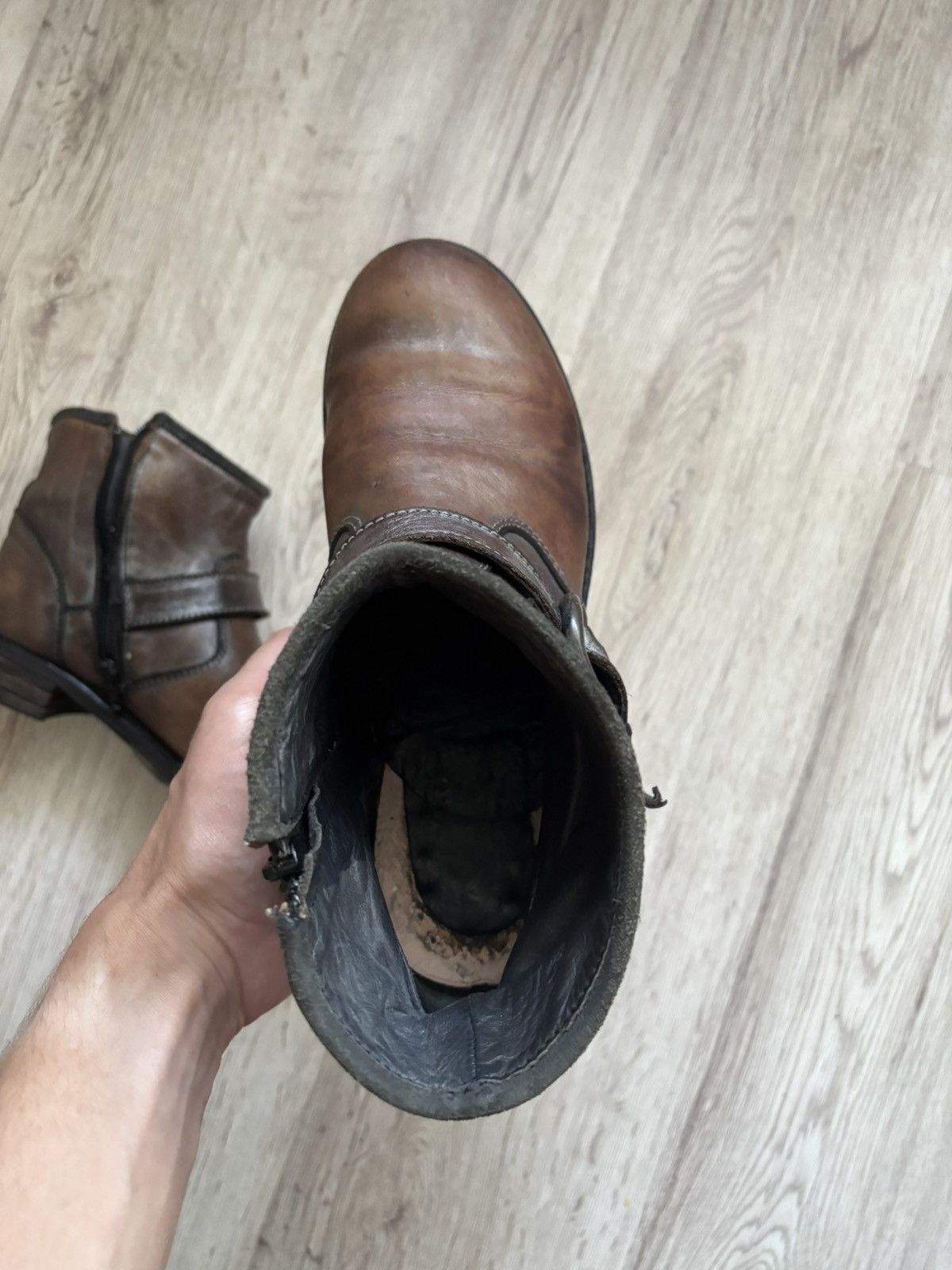 MoMA MOMA Brown Distressed Leather Ankle Boots Women’s Size 39 Size US 8.5 / IT 38.5 - 21 Thumbnail