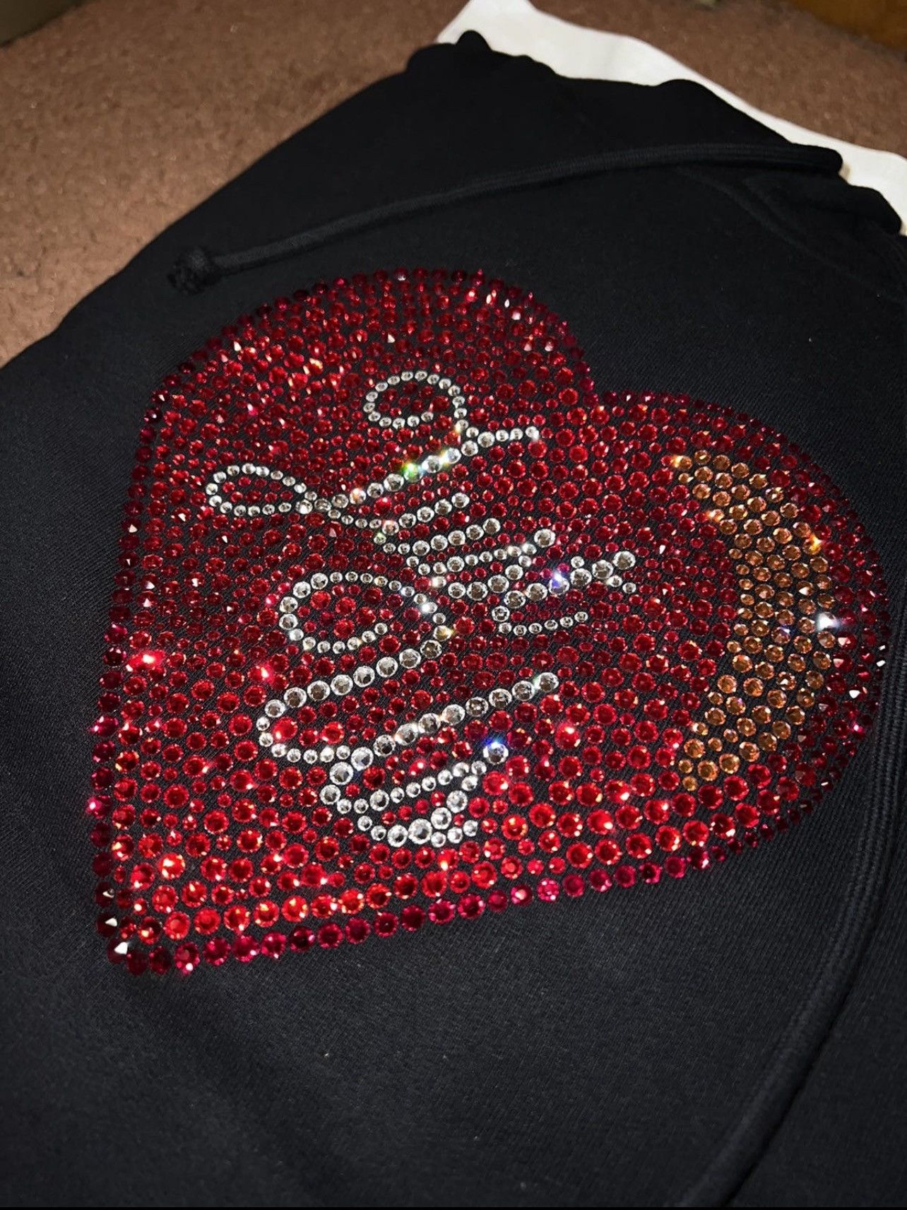 Kith × Swarovski Kith Swarovski Just Us Hoodie - Size M - Black NEW Size US M / EU 48-50 / 2 - 12 Thumbnail