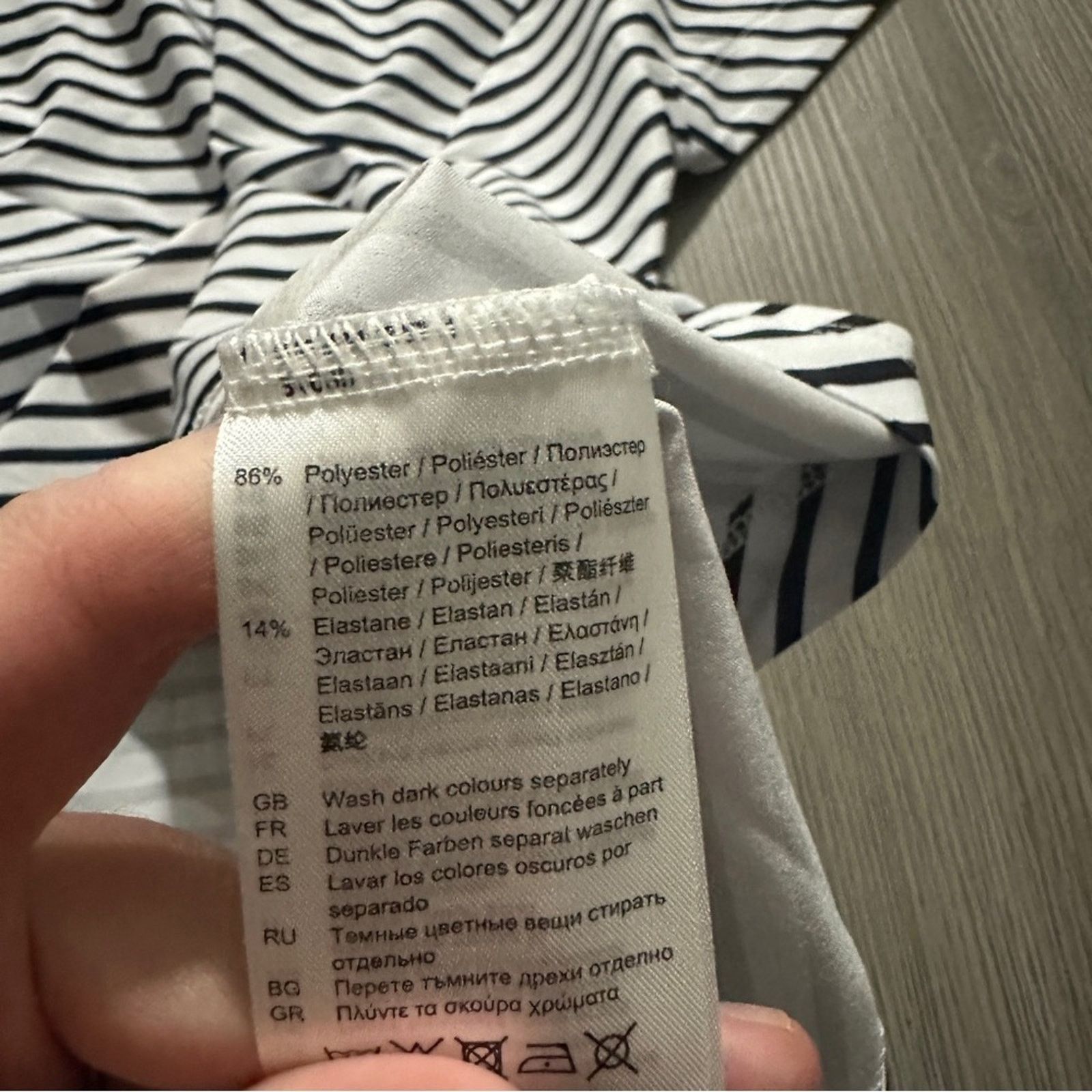 Helly Hansen Helly Hansen Black & White Striped Strappy Back Top Size M Size M / US 6-8 / IT 42-44 - 4 Thumbnail