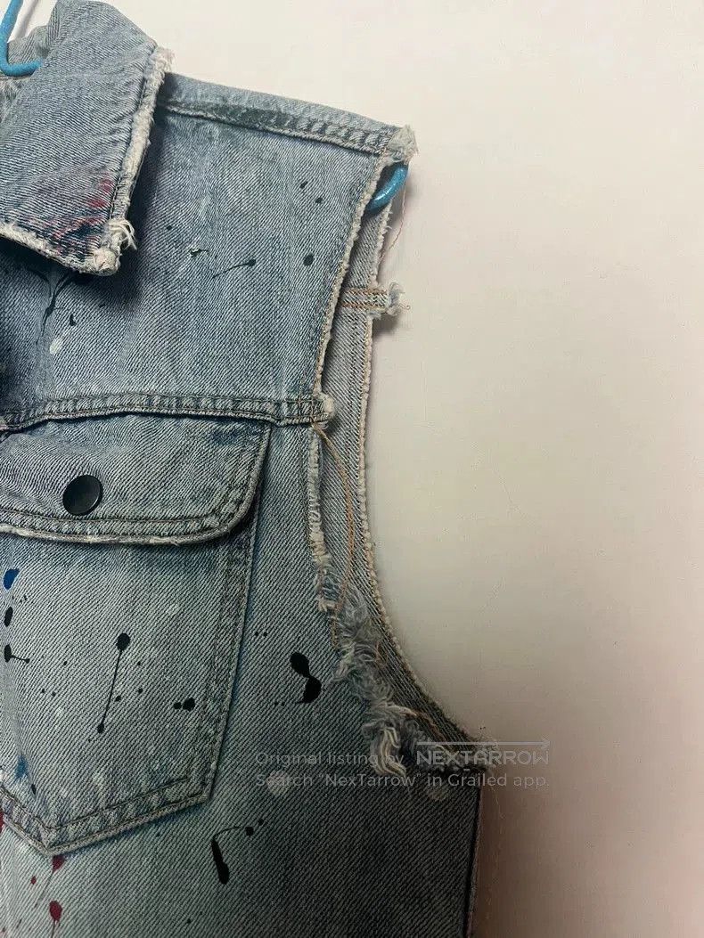Number (N)ine Number (N)ine 06ss Ink Denim Vest. Size US M / EU 48-50 / 2 - 3 Thumbnail