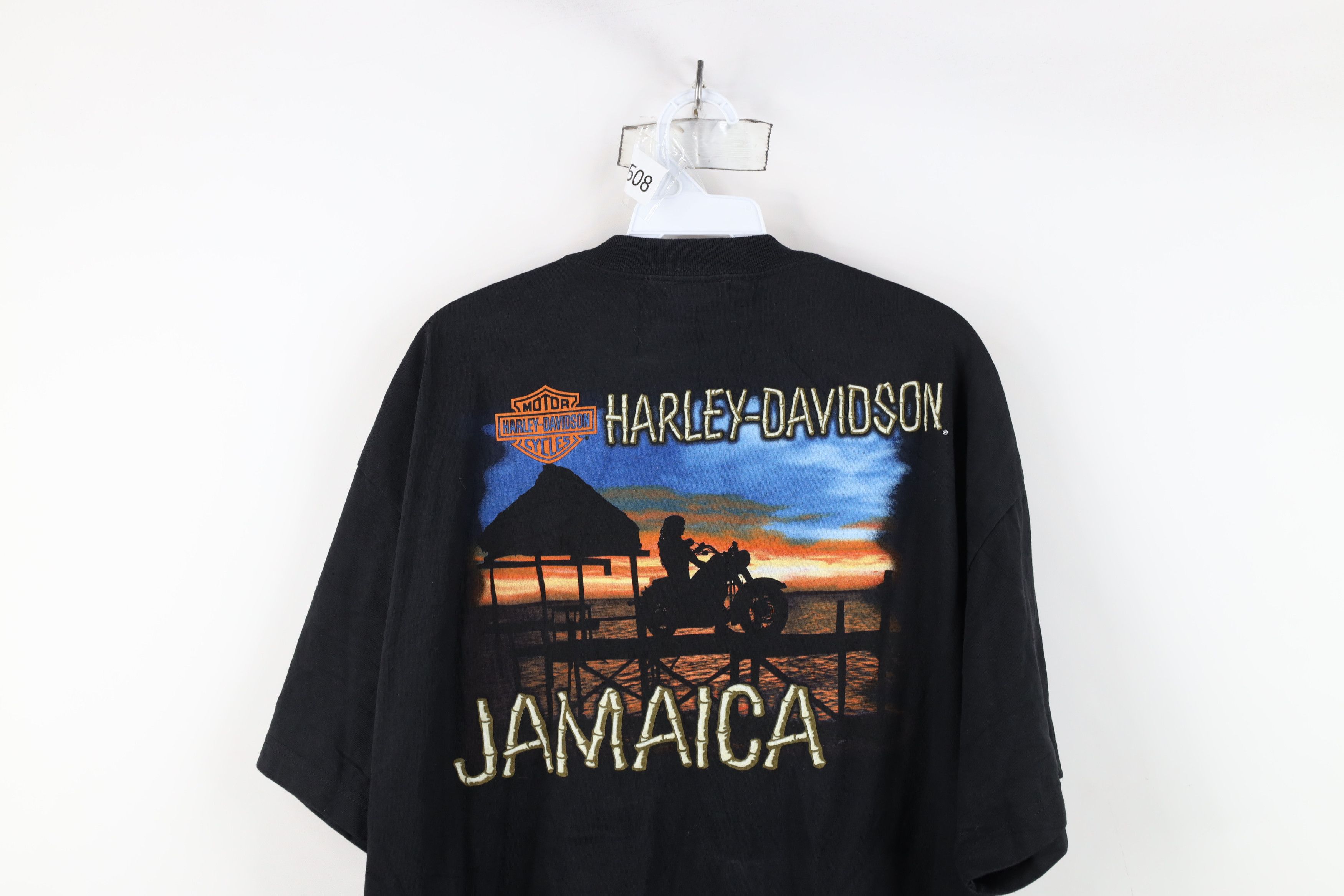 Harley Davidson × Vintage Vintage Y2K Harley Davidson Jamaica Big Logo T-Shirt Size US XL / EU 56 / 4 - 12 Thumbnail