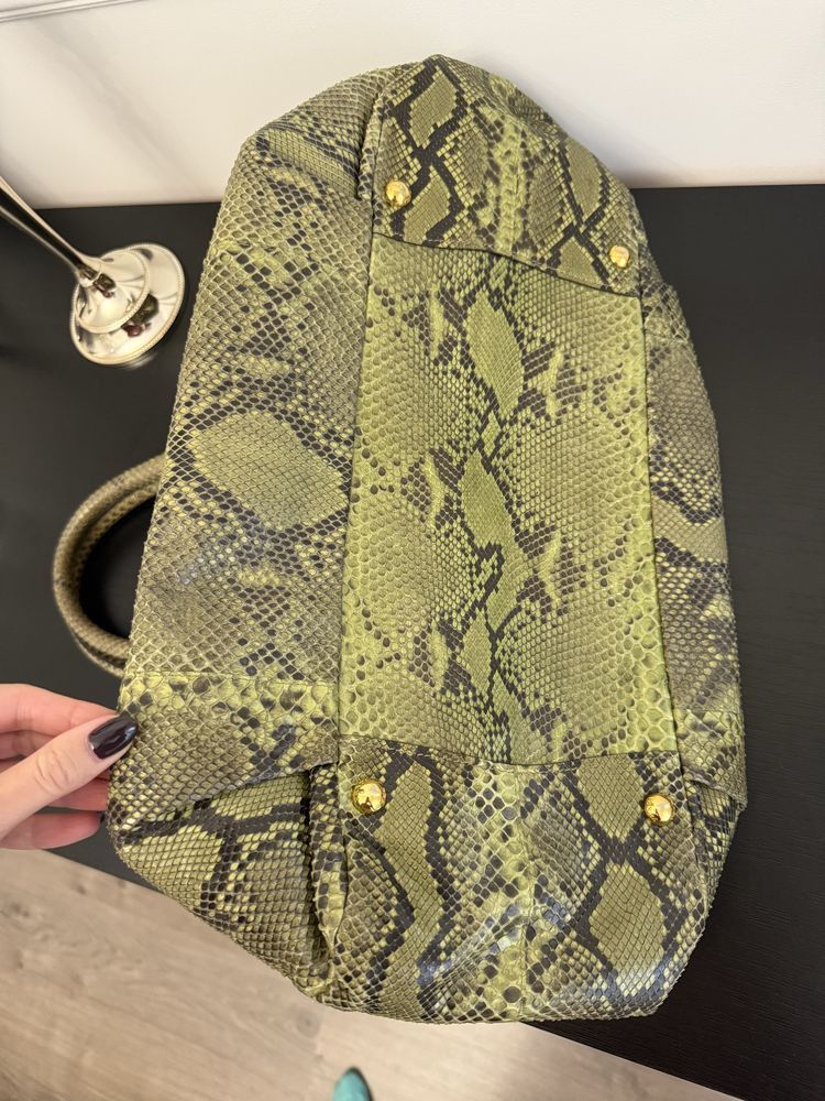 Prada Prada Python Leather Bag Size ONE SIZE - 4 Thumbnail