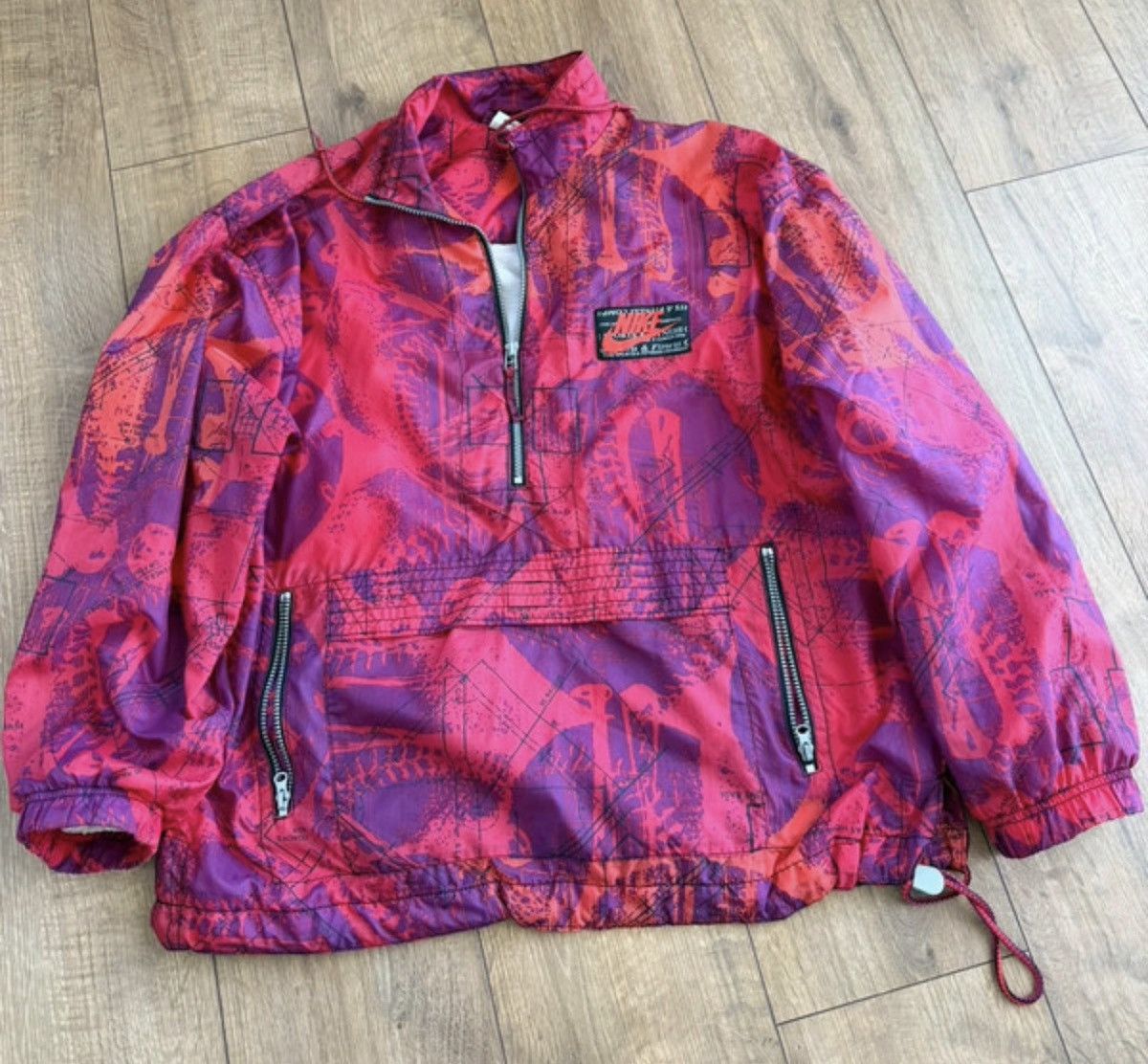 Nike Nike vintage red purple pink baseball windbreaker Size US L / EU 52-54 / 3 - 1 Thumbnail
