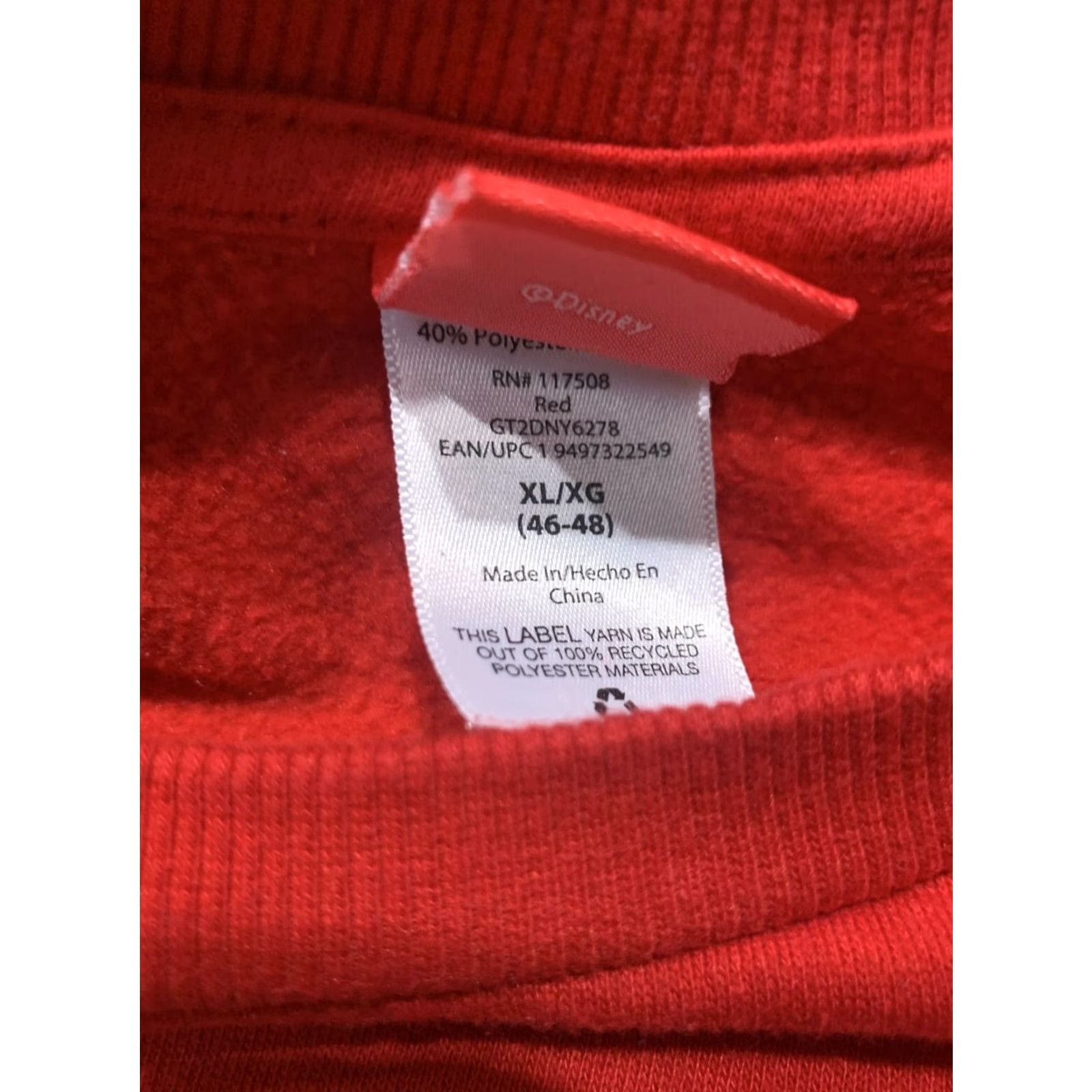 Disney Disney Mickey Mouse Christmas Sweatshirt XL Multicolor Unisex Adults Pullover Size XL / US 12-14 / IT 48-50 - 3 Thumbnail