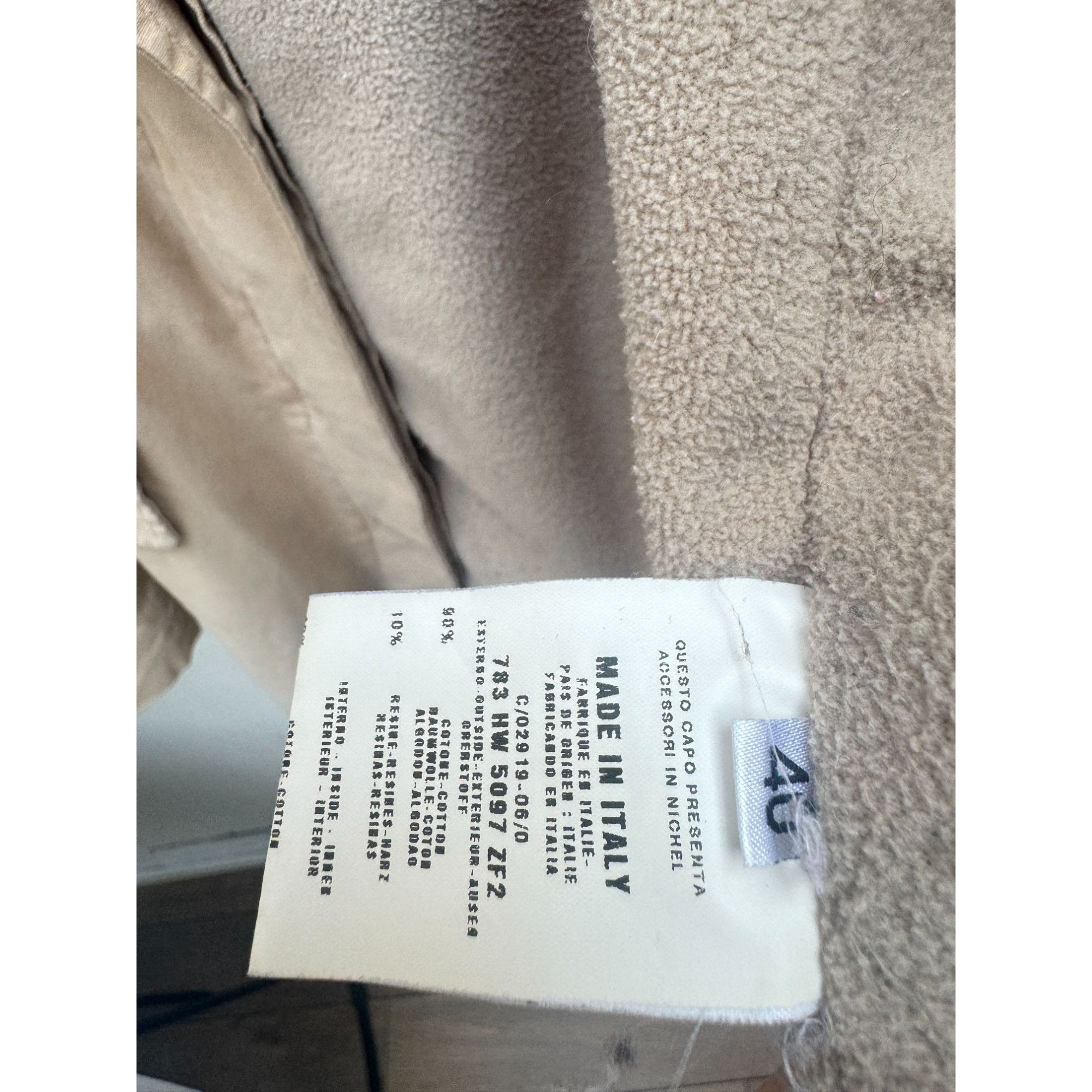 Helmut Lang 1999 Beige Straps Coat Size M / US 6-8 / IT 42-44 - 8 Thumbnail