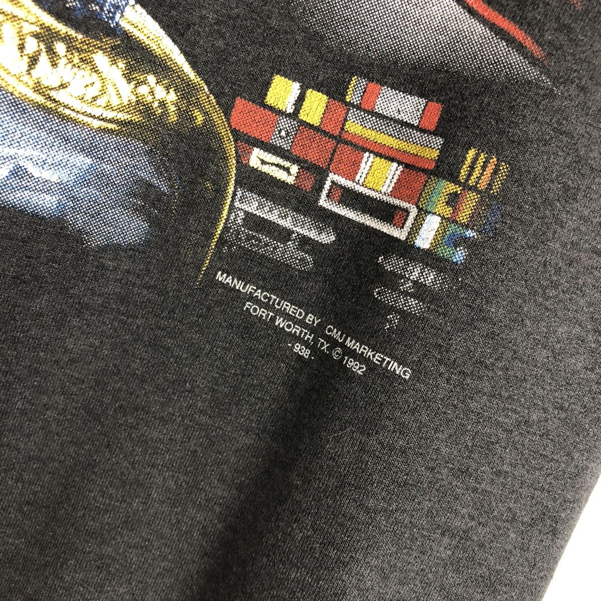 Harley Davidson × Vintage 3D Emblem 1992 American by Birth Marine by Choice tee tshirt Size US XXL / EU 58 / 5 - 5 Thumbnail