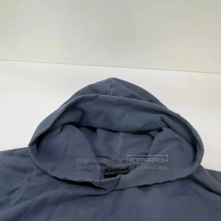 Balenciaga Balenciaga Blue Logo Print Long Sleeve Hoodie. Size US S / EU 44-46 / 1 - 1 Thumbnail