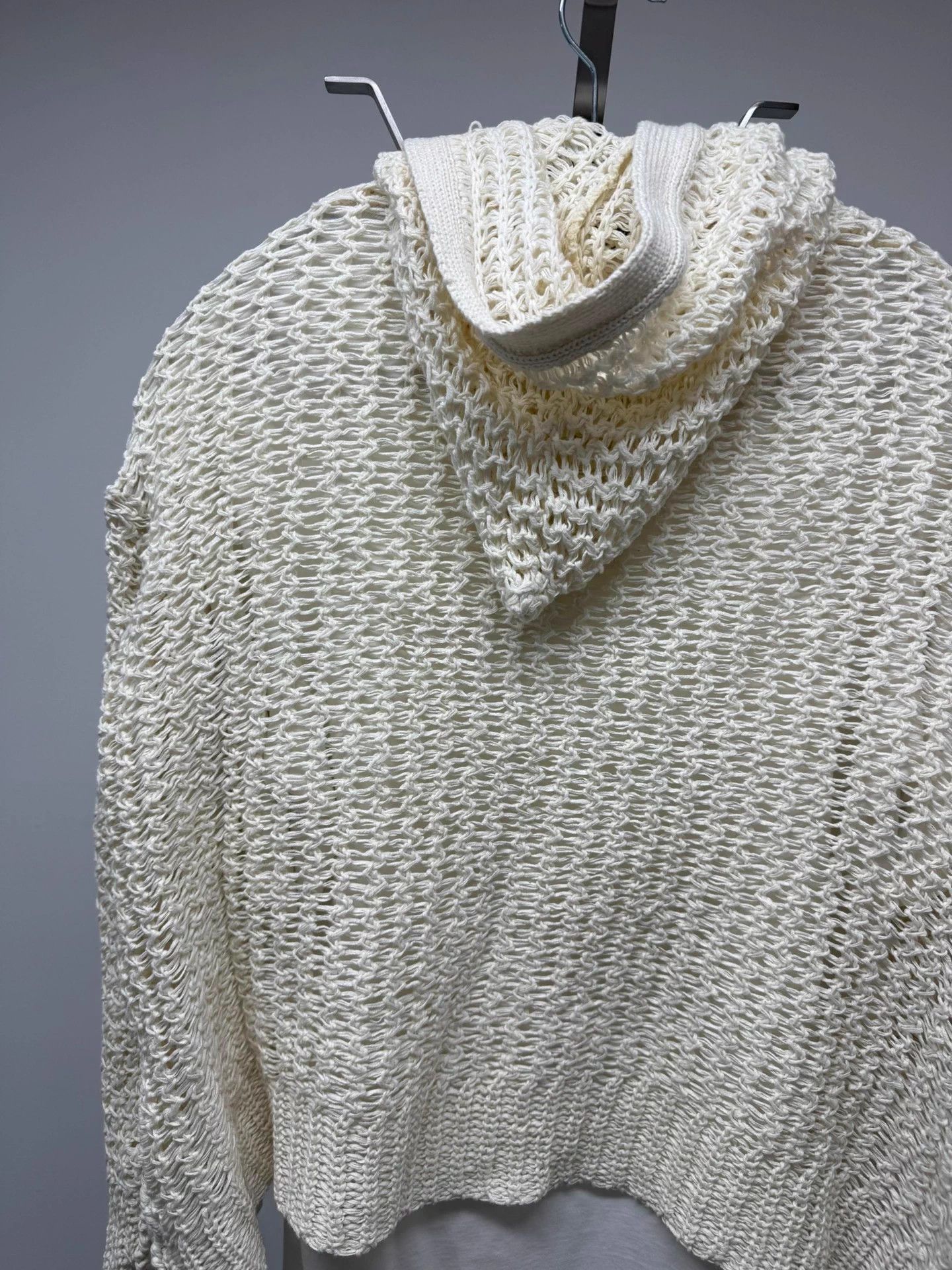 Issey Miyake ISSEY MIYAKE Cotton Rope Mesh Cardigan M - Grunge Size US M / EU 48-50 / 2 - 7 Thumbnail