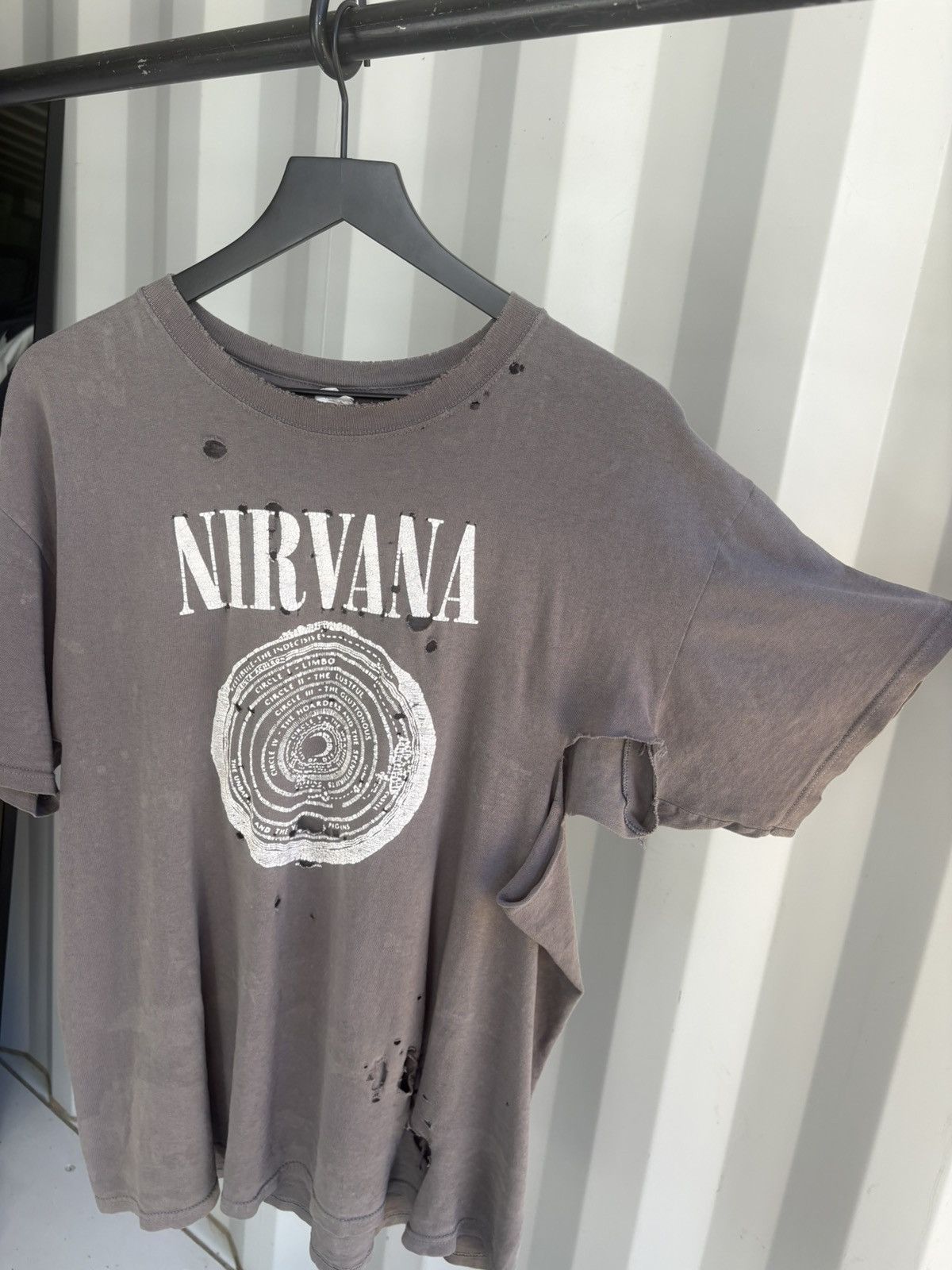 Band Tees Vintage Nirvana Vestibule Distressed Faded Shirt Grunge Band Size US XL / EU 56 / 4 - 2 Thumbnail