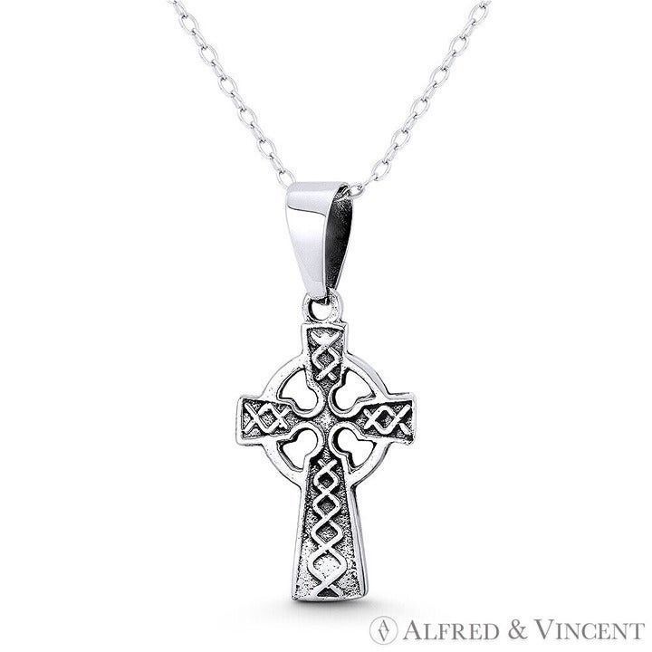 Other Celtic Knot Irish Cross Pendant in .925 Sterling Silver Size ONE SIZE - 1 Preview