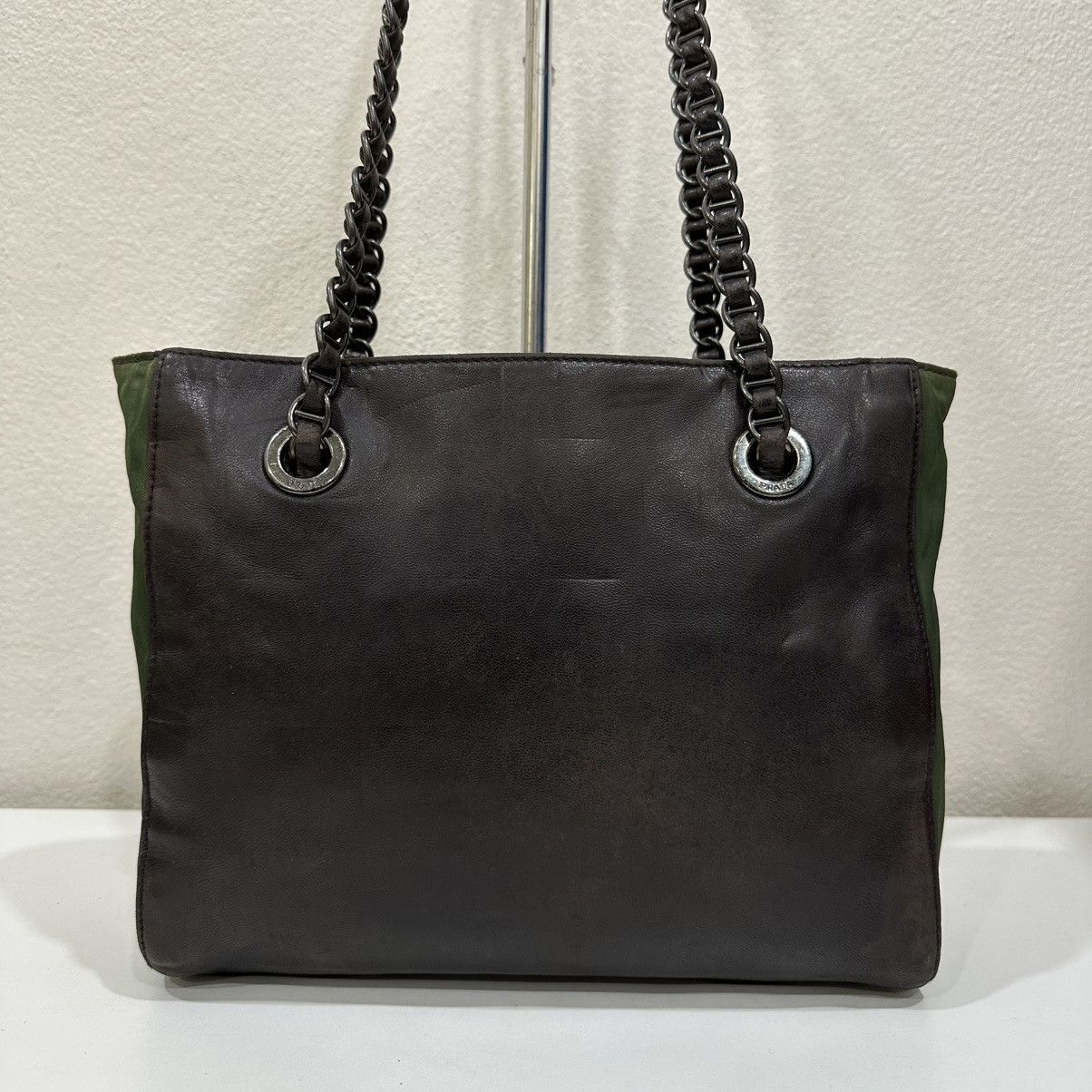 Prada PRADA NAPPA & TESSUTO CATENA SHOULDER CHAIN TOTE BAG Size ONE SIZE - 5 Thumbnail