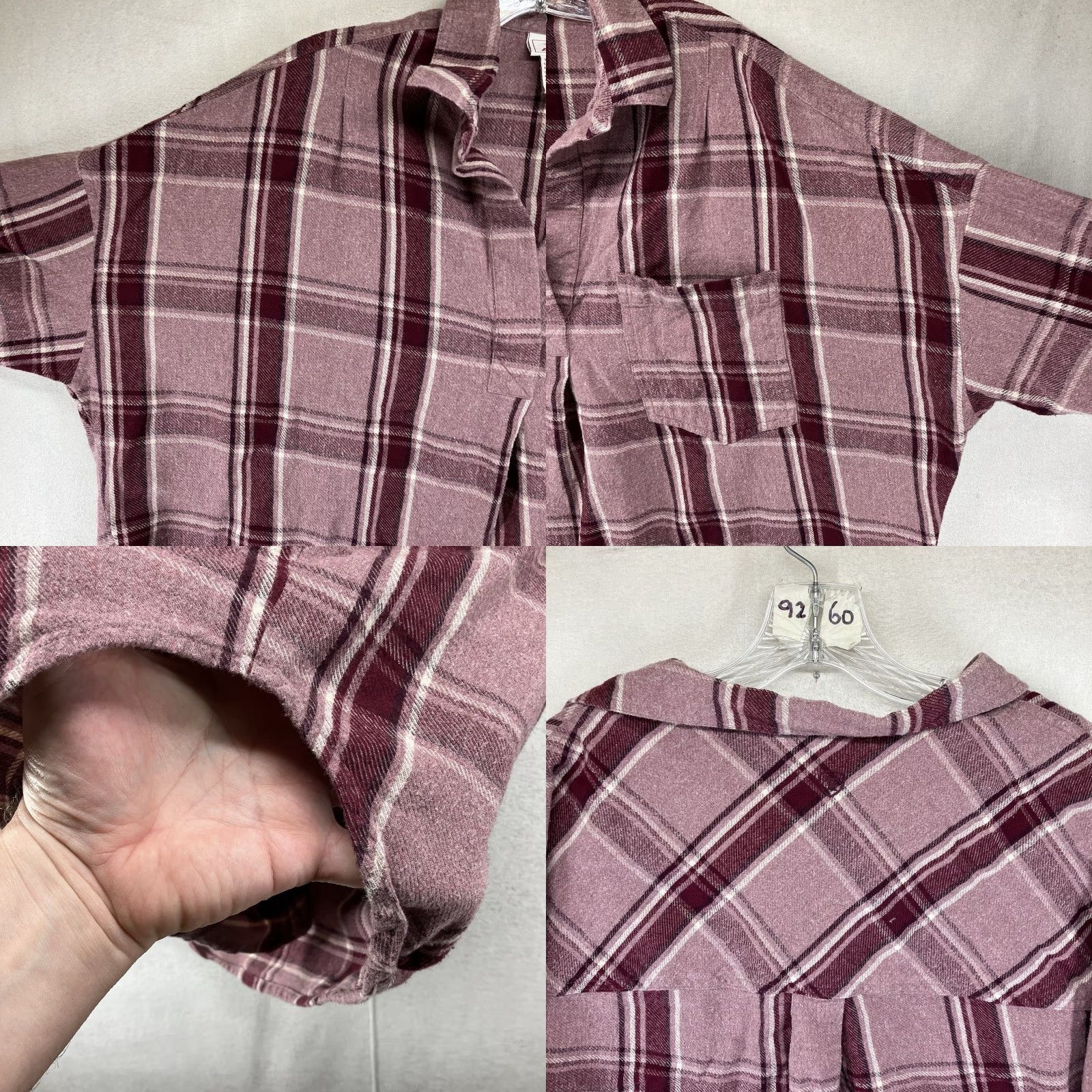 Ariat Ariat Tunic Shirt Women M Pink Plaid 100% Cotton V-Neck Embroidered Logo Long Sleeve Bohemian Cowboy Western Cowgirlcore Size M / US 6-8 / IT 42-44 - 8 Thumbnail