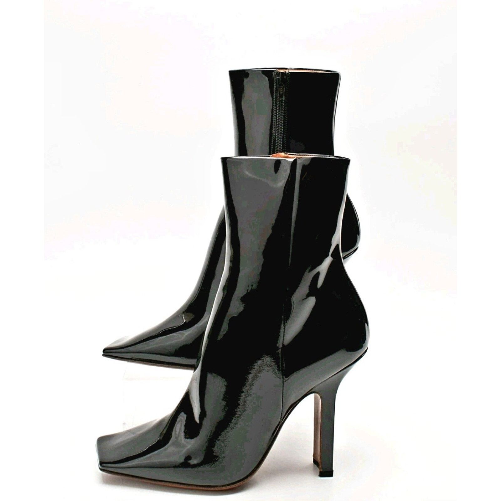 Vetememes $1434 VETEMENTS Boomerang High Heel Leather Ankle US8 U38 Size US 8 / IT 38 - 2 Thumbnail