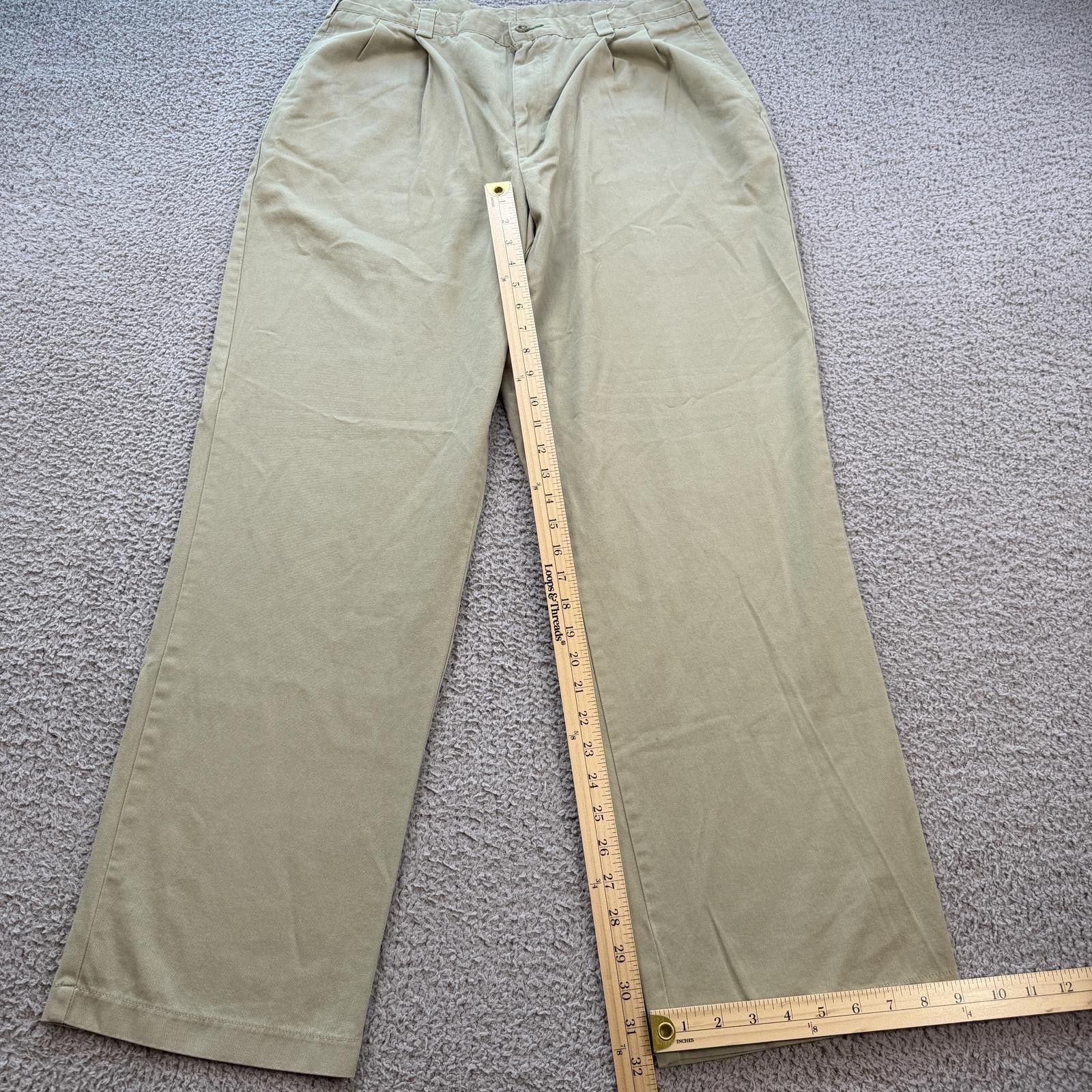 Tommy Hilfiger Vintage 90s Tommy Hilfiger Khaki Chino Pants Mens 36x32 Size US 36 / EU 52 - 4 Thumbnail
