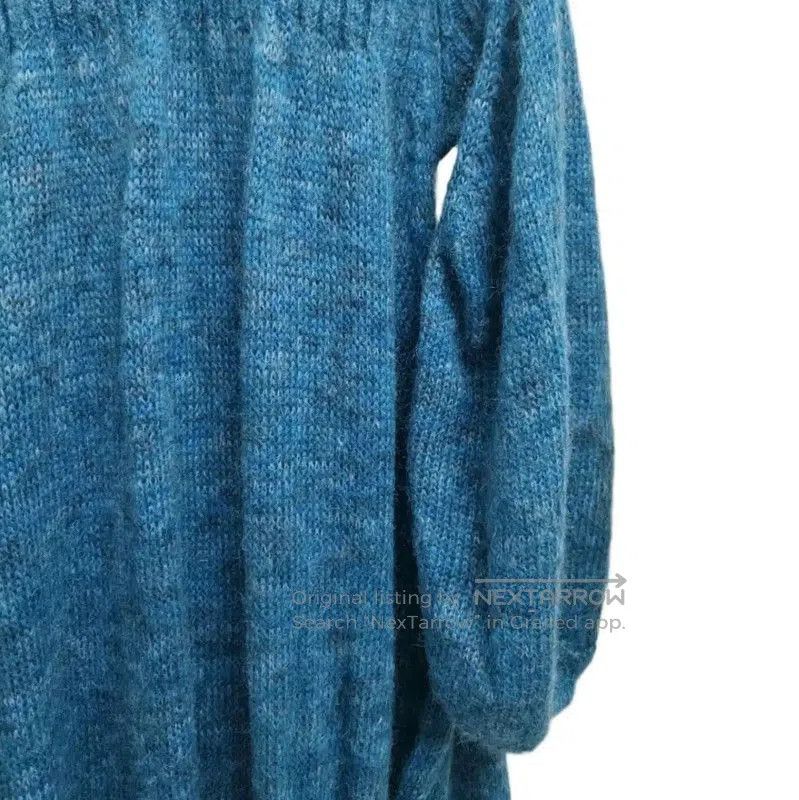 Loewe Loewe Long Sleeve Knit Dress in Peacock Blue . Size XXS / US 00 / IT 34 - 5 Thumbnail