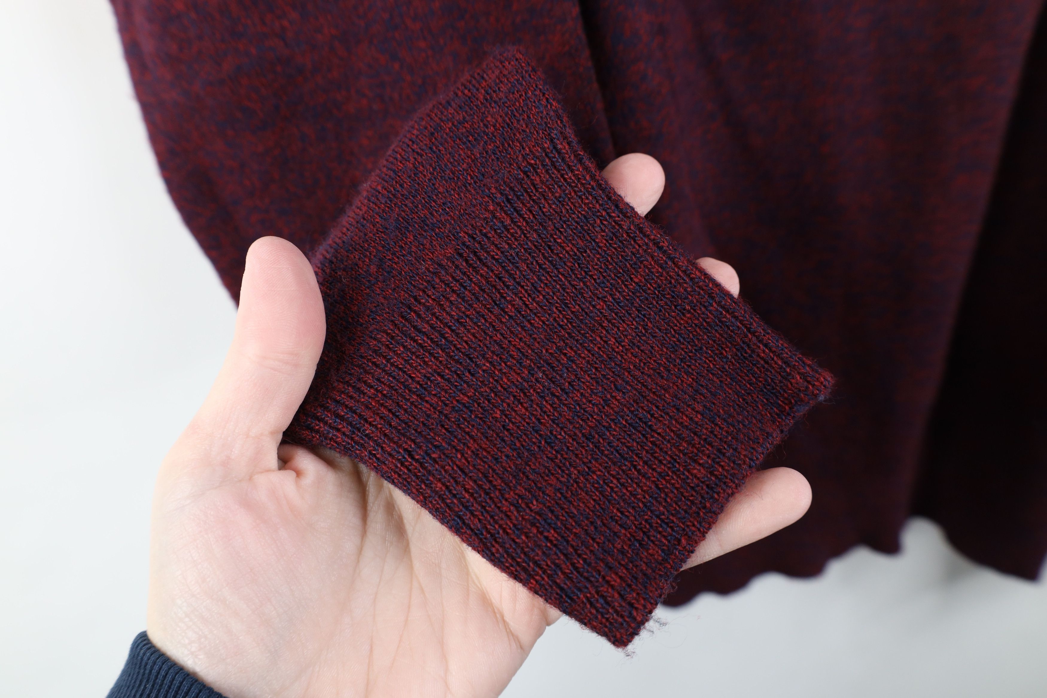 Vintage Vintage 70s Streetwear V-Neck Sweater Heather Red USA Size US M / EU 48-50 / 2 - 7 Thumbnail