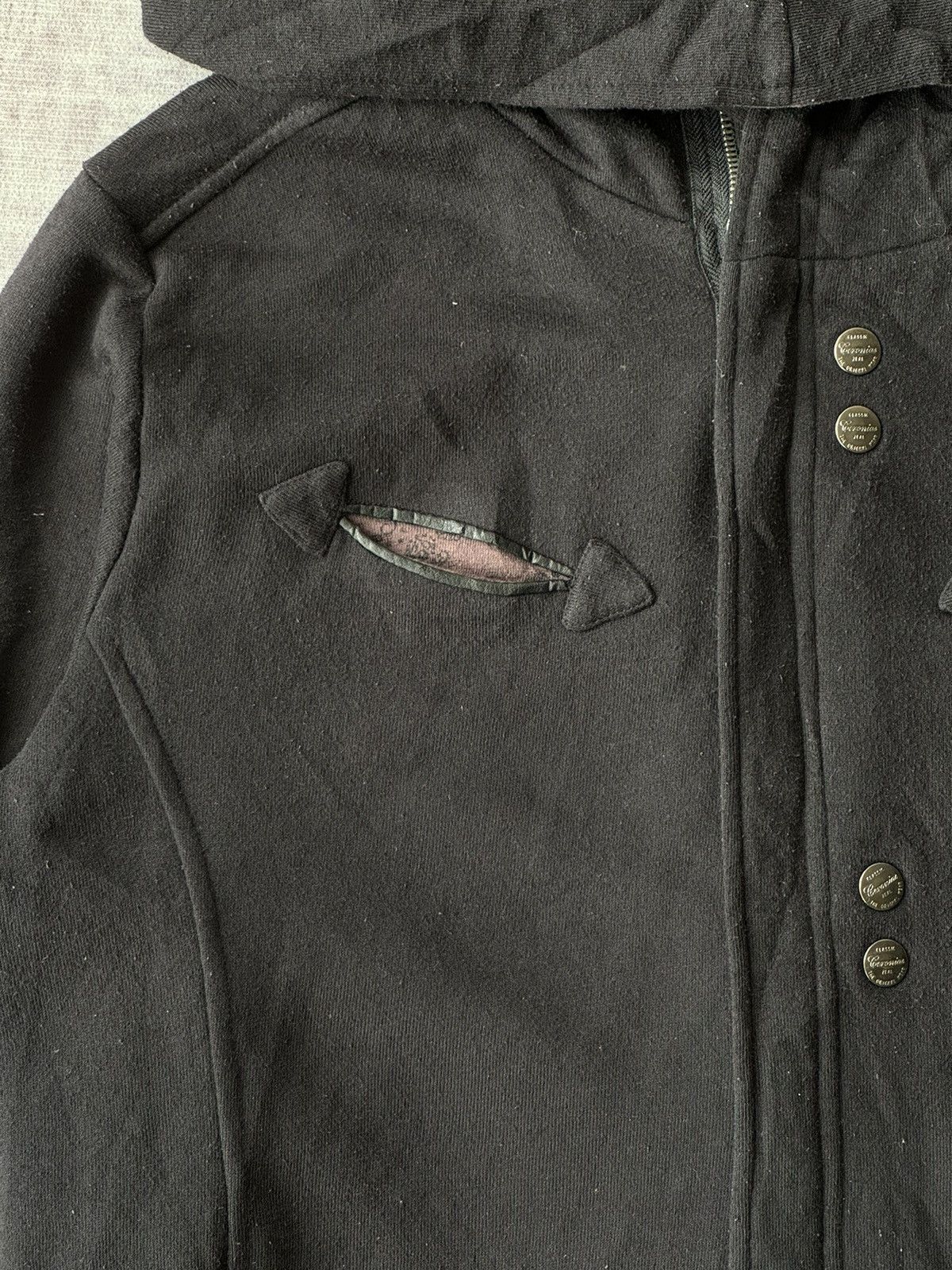 Japanese Brand In The Dark Punk Riot Poem Bono Jacket Hoodies Size US L / EU 52-54 / 3 - 6 Thumbnail