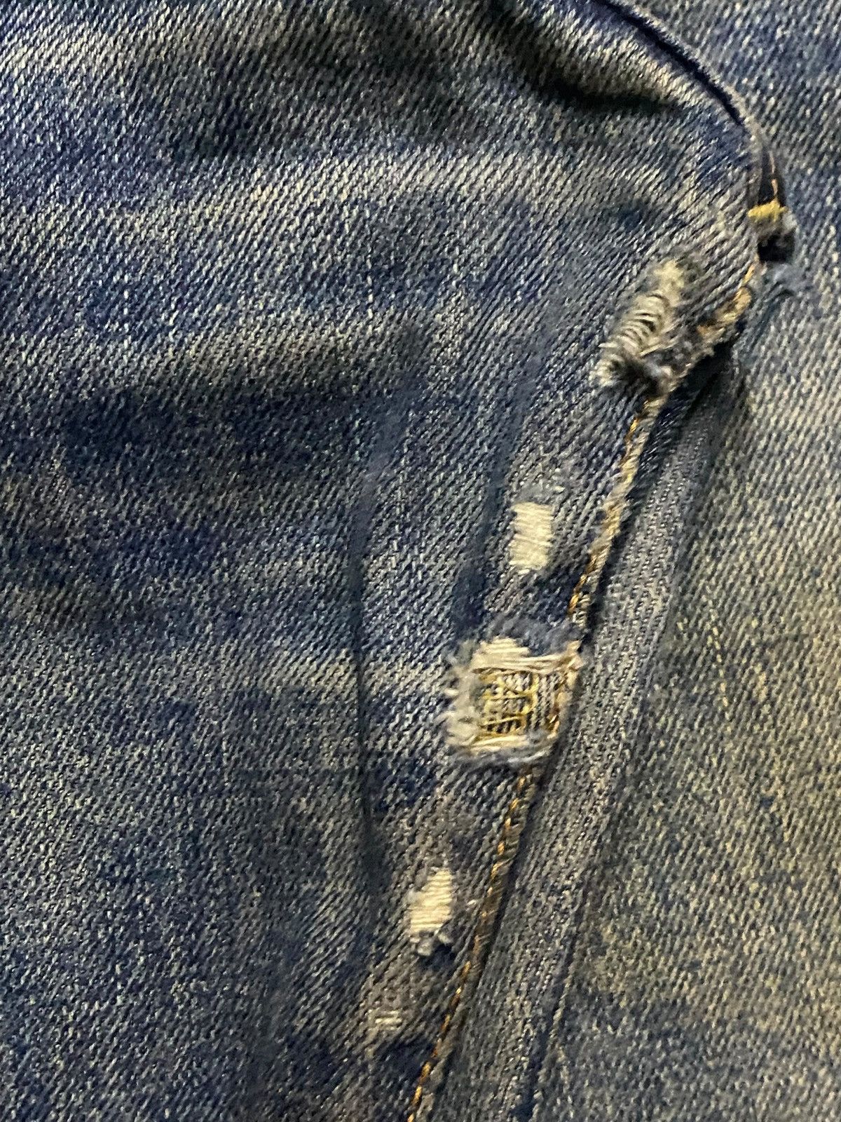 Edwin Vintage Japanese Edwin 505 Mud Wash Selvedge Loose Jeans Size US 36 / EU 52 - 10 Thumbnail