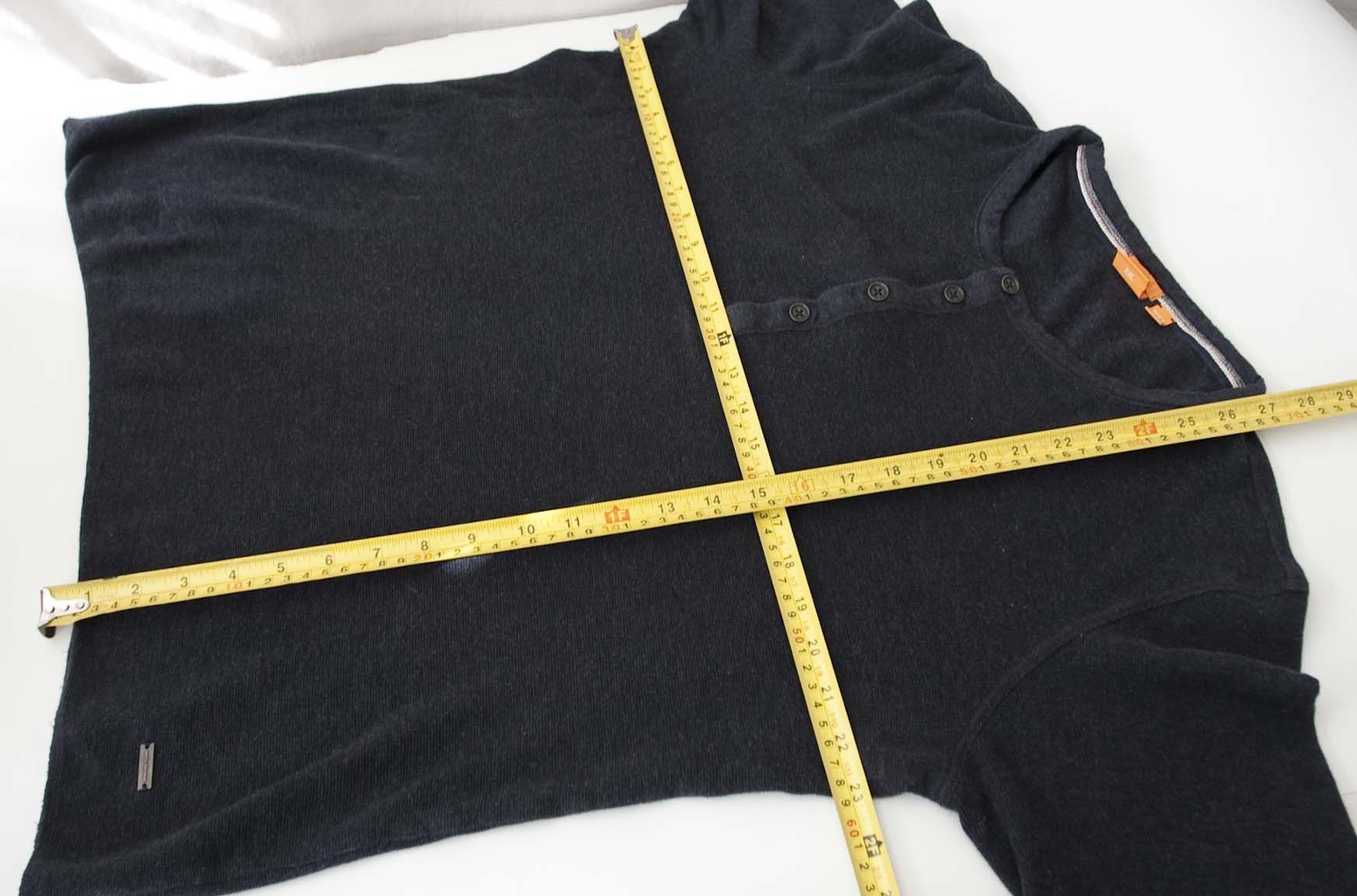 Hugo Boss Hugo Boss Sweater Henley Slim Fit Size XXL Dark Blue Size US XXL / EU 58 / 5 - 4 Thumbnail