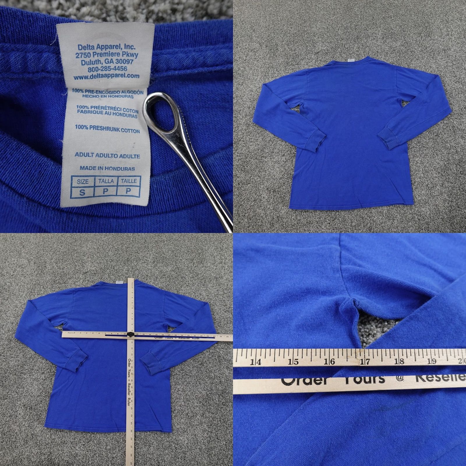 Delta Bone Collector Shirt Mens S Blue Long Sleeve Logo Hunting Outdoors Shirt Size US S / EU 44-46 / 1 - 8 Thumbnail