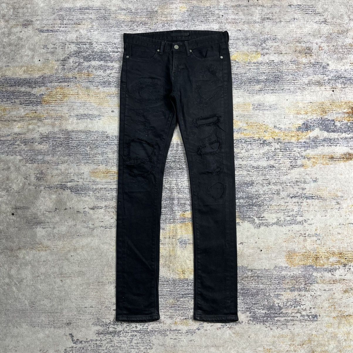Fuga distressed skinny denim pants