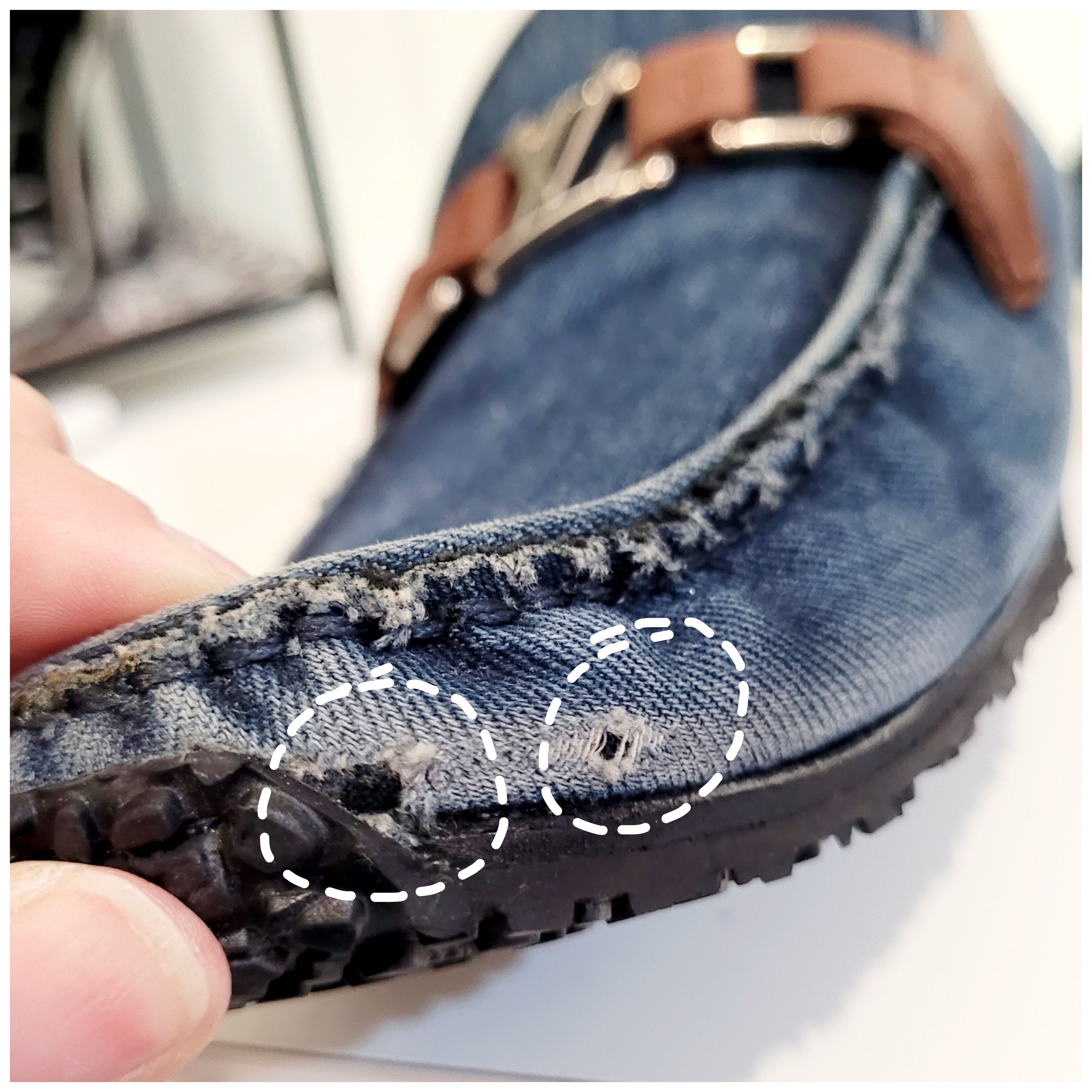 Louis Vuitton Louis Vuitton Hockenheim Denim Moccasin Loafer Size US 9 / EU 42 - 15 Thumbnail