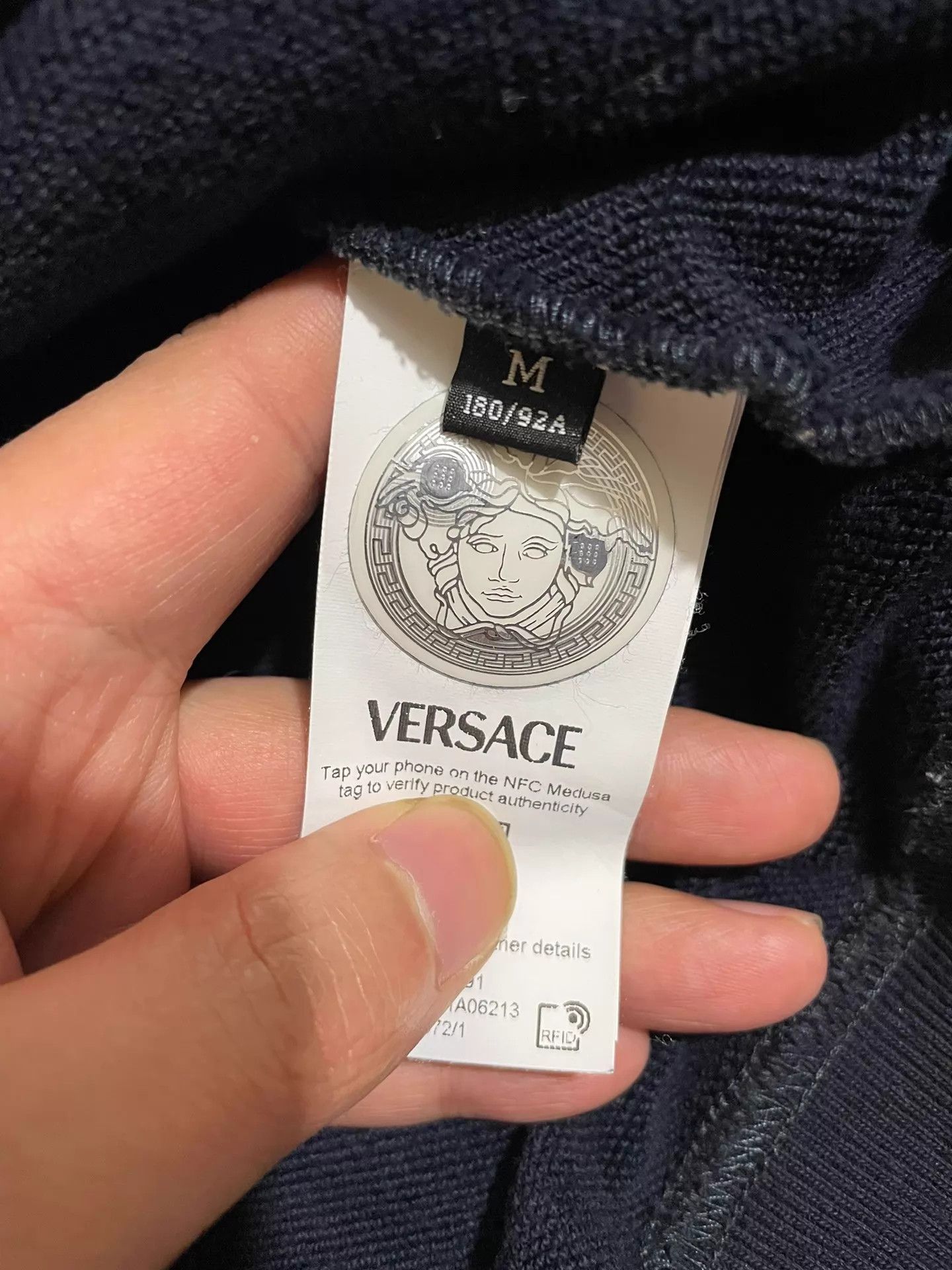 Versace Versace Runway Embroidered Hoodie Medusa Gold Buckle M Size US M / EU 48-50 / 2 - 7 Thumbnail