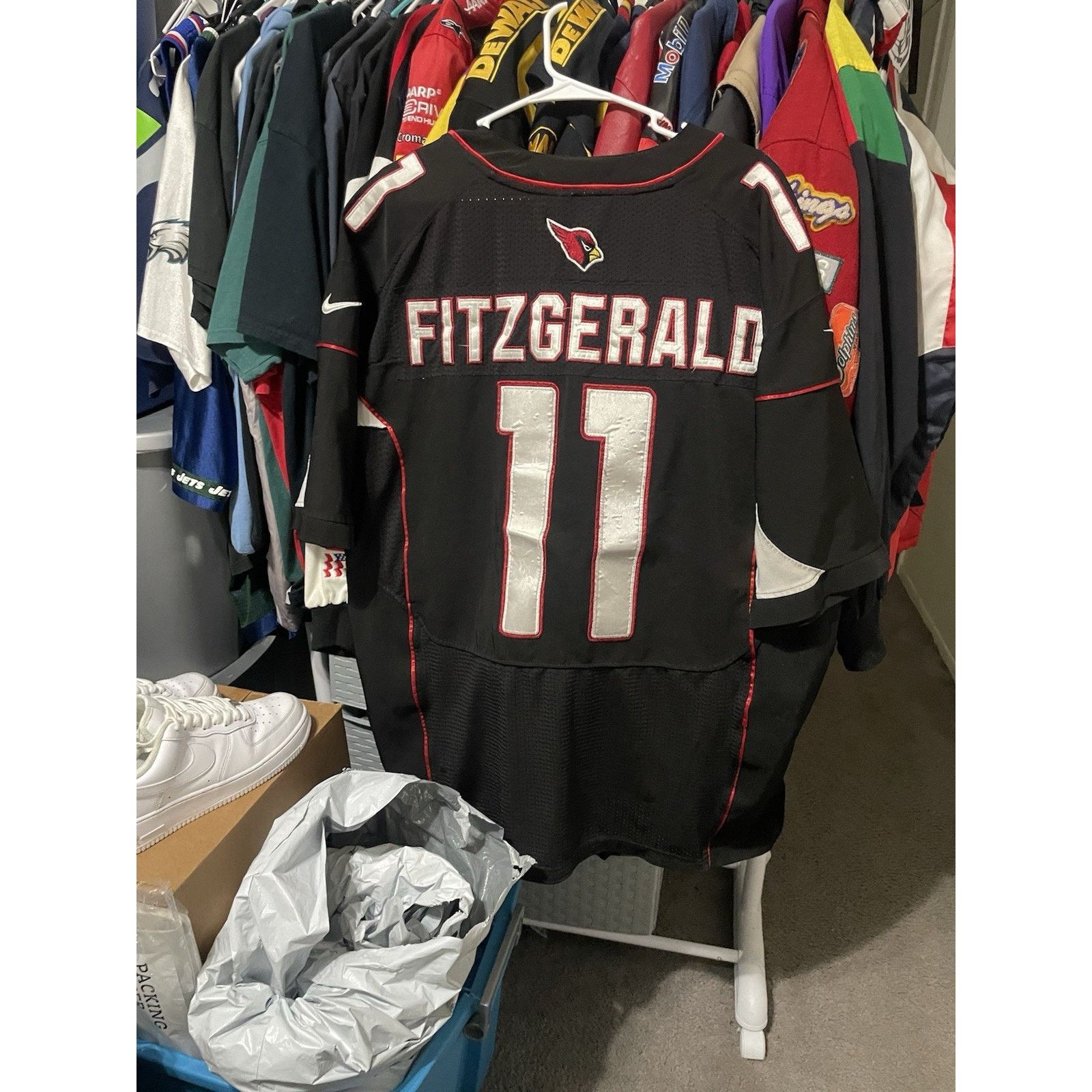 Nike Size XL /52- Nike Arizona Cardinals Larry Fitzgerald Jersey Size US XL / EU 56 / 4 - 2 Thumbnail