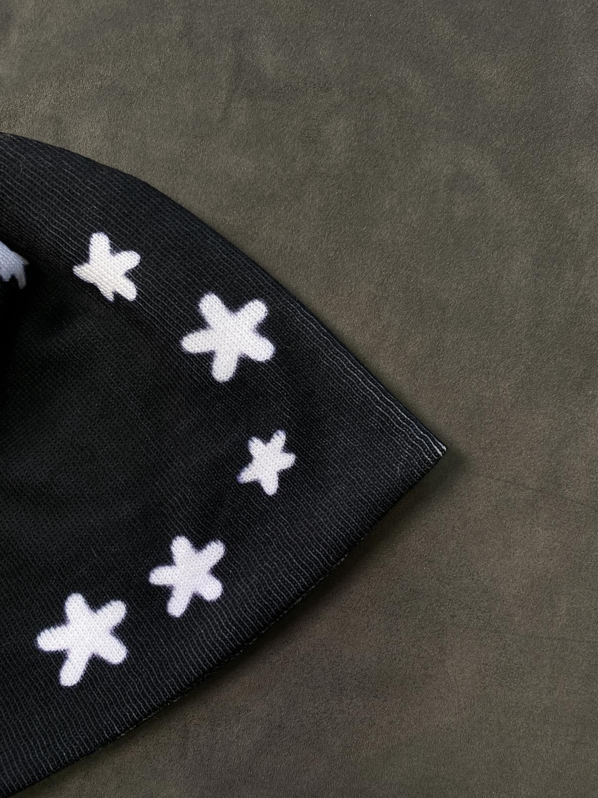 Japanese Brand Rare Y2k 3 Cats Graphic No Cuff Knit Black Beanie Hats OS Size ONE SIZE - 6 Thumbnail