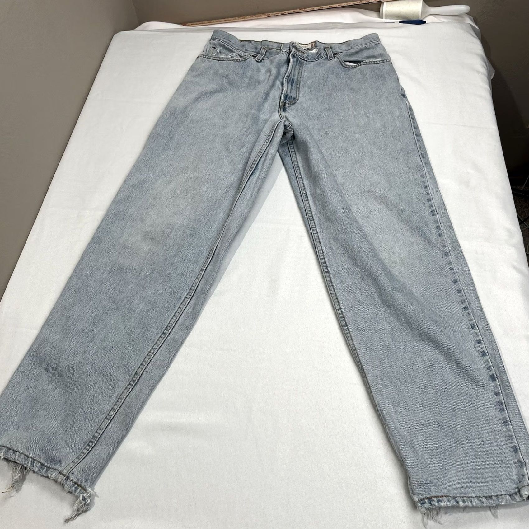 Levi's Vintage Levi'S 560 Loose Fit Straight Leg Jeans - Blue - Medium Wash 36x34 Size US 36 / EU 52 - 7 Thumbnail