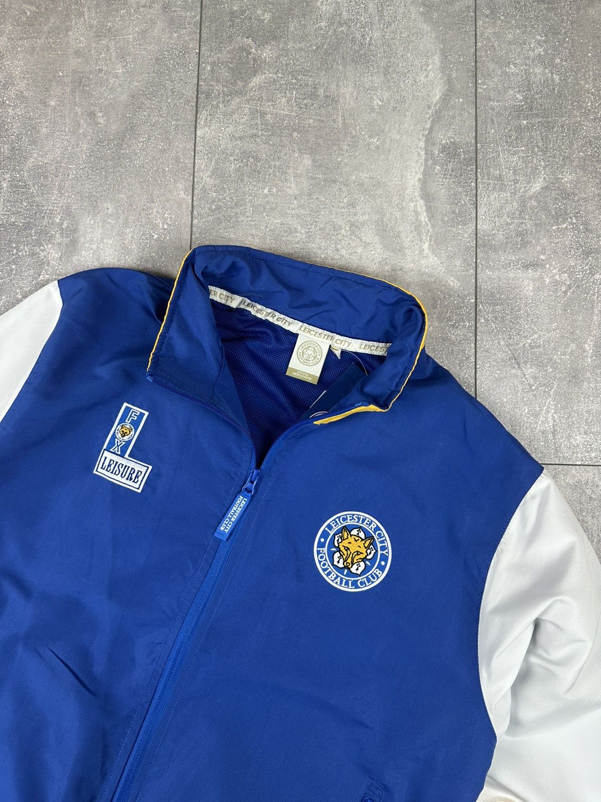 Other New Fox Leicester City Retro Track-Jacket 1992/94 Size US L / EU 52-54 / 3 - 7 Thumbnail