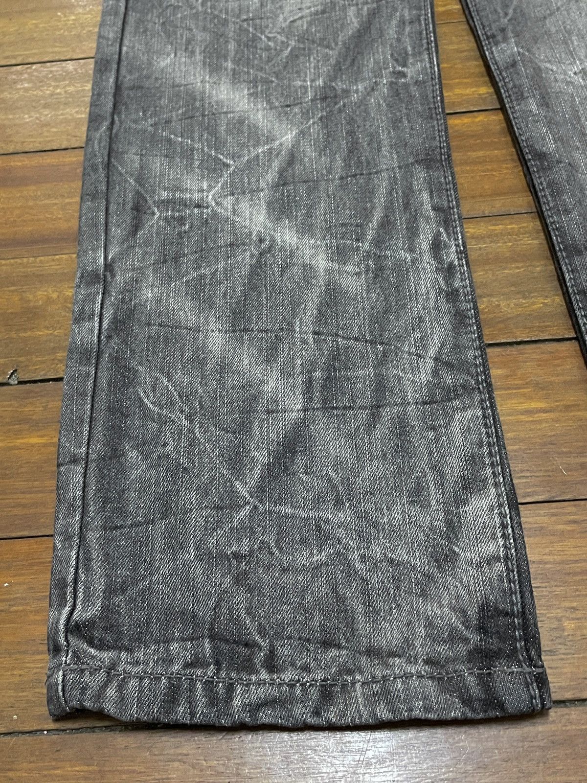 If Six Was Nine Rare Design Vintage Japanese Brand Distressed Jeans 2000s Size US 31 - 5 Thumbnail