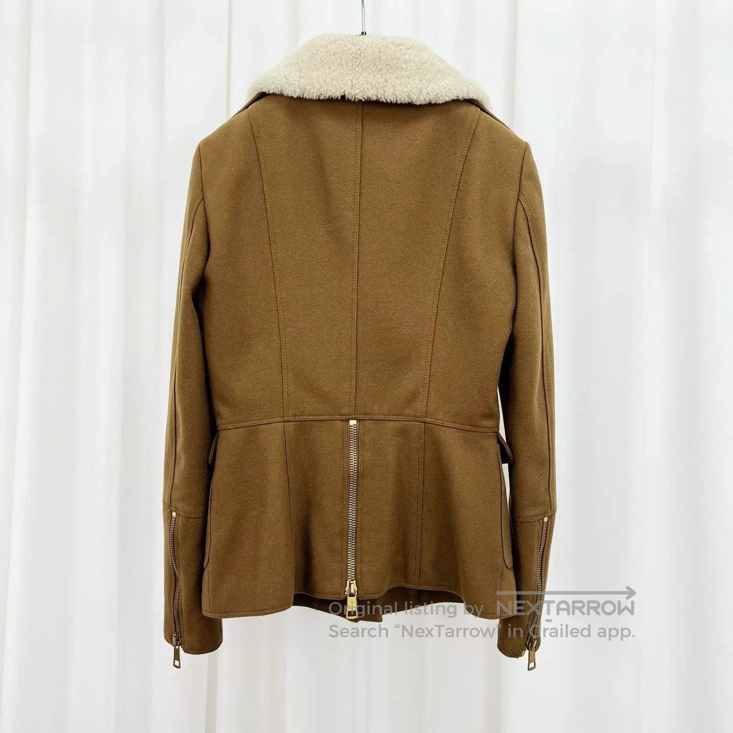 Burberry burberry lambswool collar zip coat. Size S / US 4 / IT 40 - 2 Thumbnail